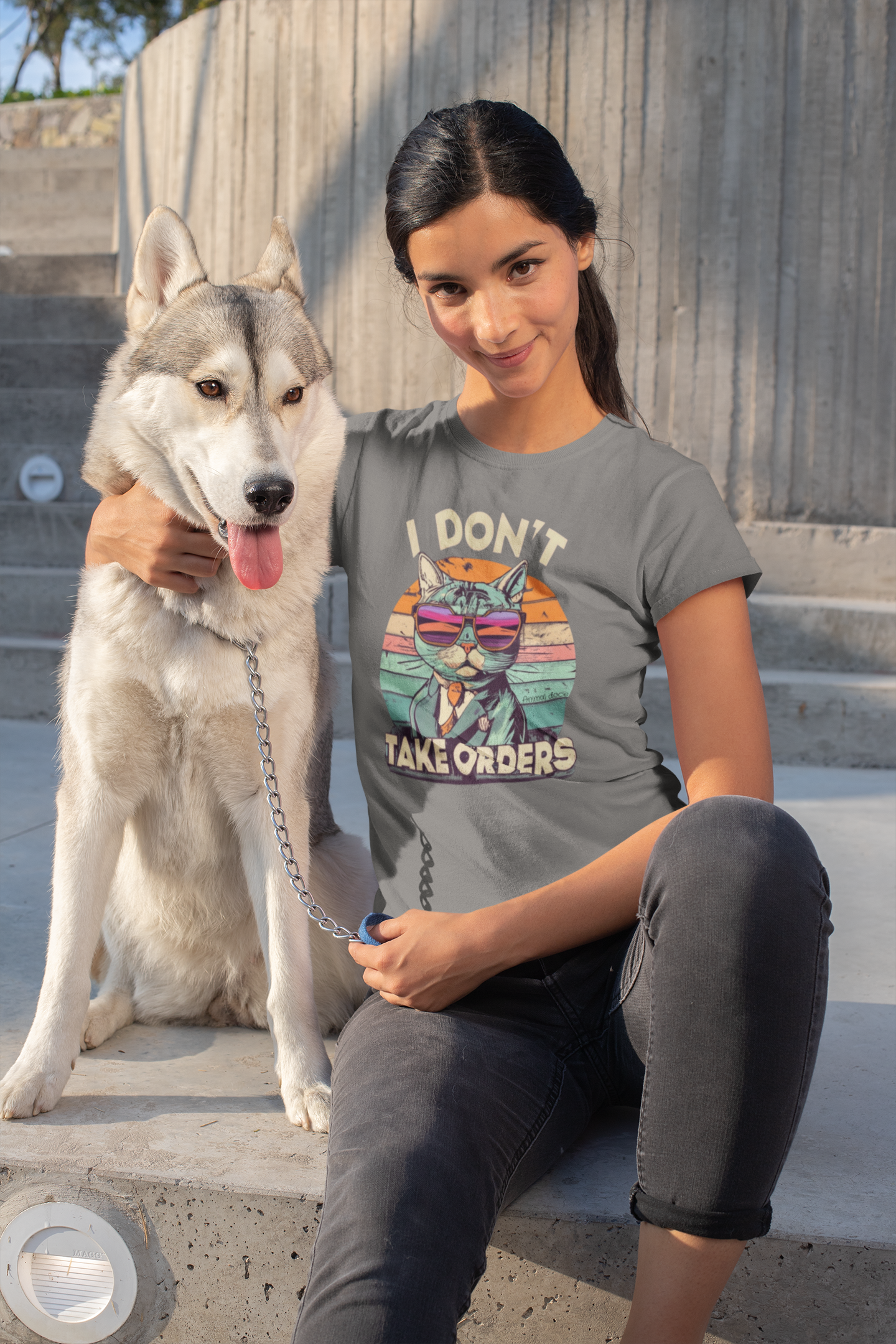 Nome do produto: CAMISETA BABY LONG ESTONANDA CAT, I DON\'T TAKE ORDERS