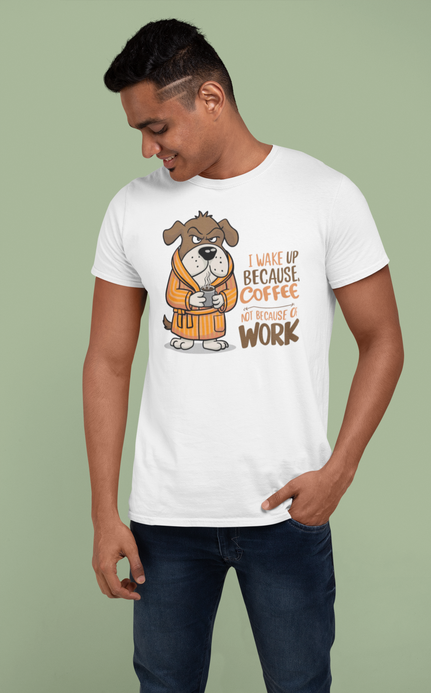 Nome do produto: CAMISETA T-SHIRT QUALITY, DOG COFFEE
