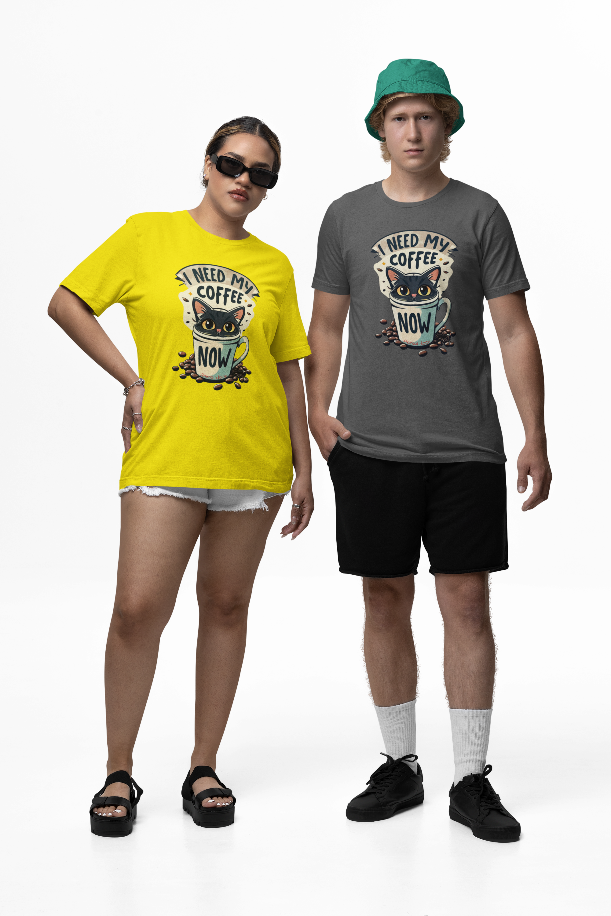 Nome do produto: CAMISETA T-SHIRT CLASSIC, CAT COFFEE