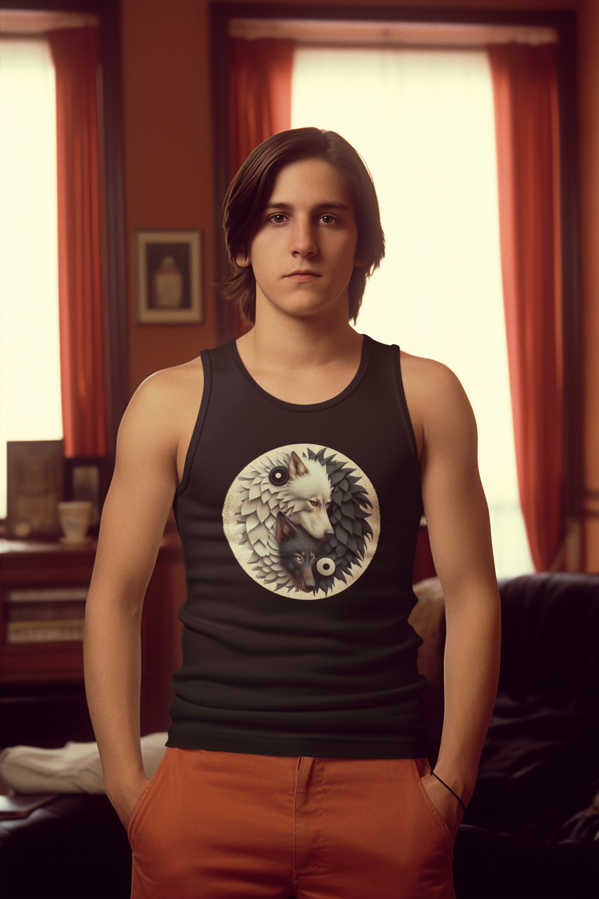 Nome do produto:  REGATA CLASSIC, WOLF YIN YANG 