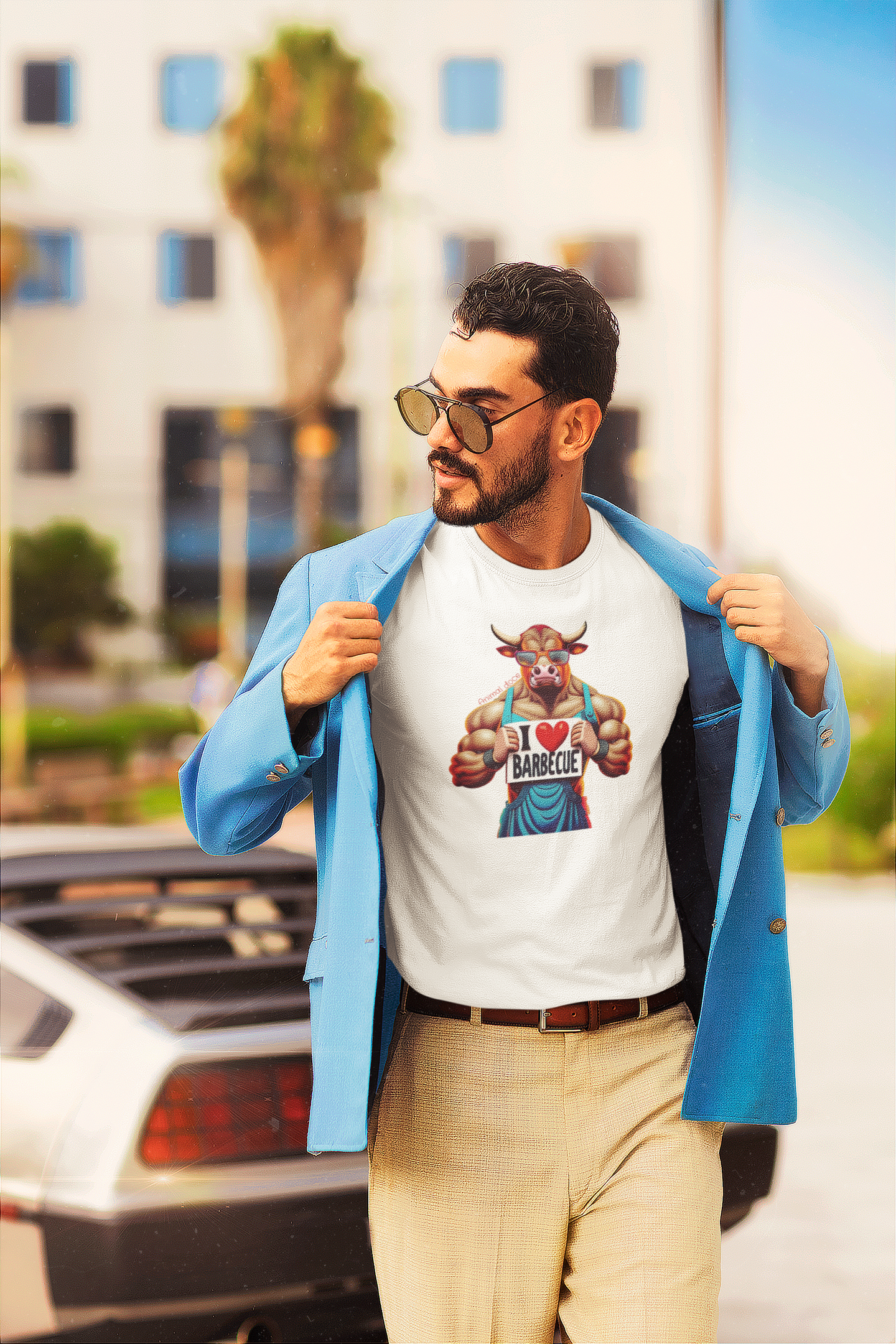 Nome do produto: CAMISETA T-SHIRT PRIME TAURUS, I LOVE BARBECUE