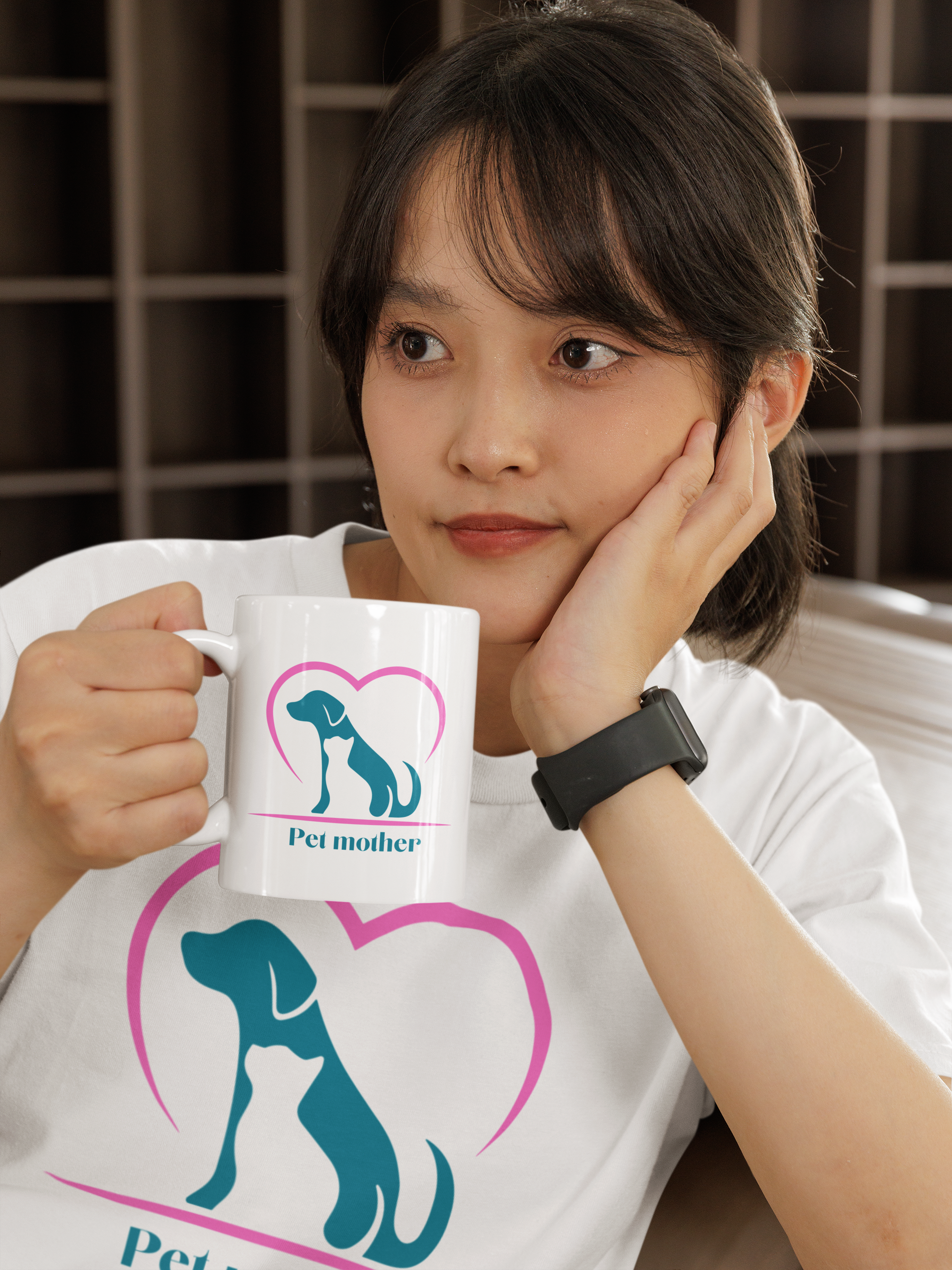 Nome do produto:  CANECA PERSONALIZADA CRIATIVA EM CERÂMICA, 325ML C/02 LADOS, PET MOTHER