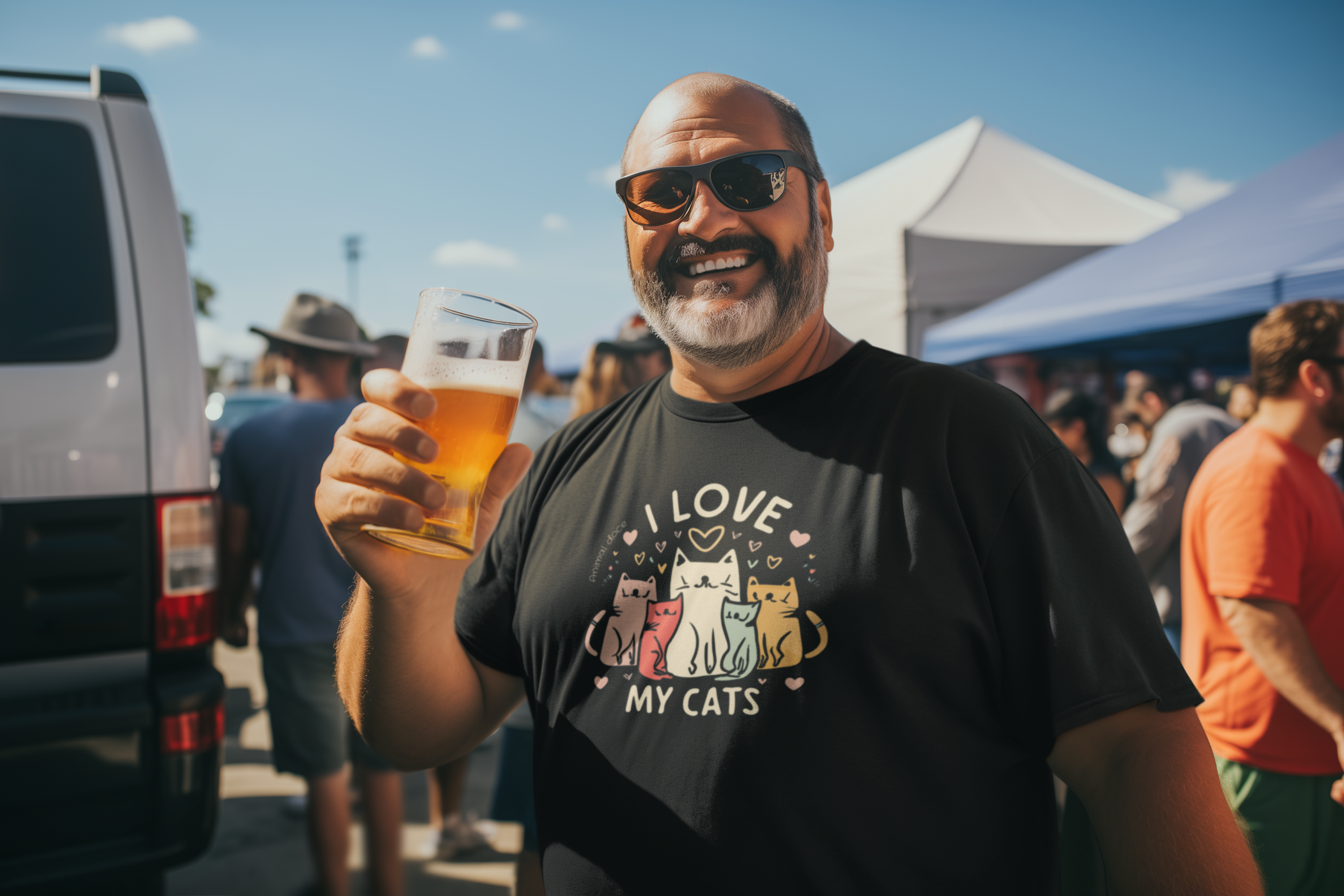 Nome do produto: CAMISETA T-SHIRT PLUS SIZE CAT, I LOVE MY CATS