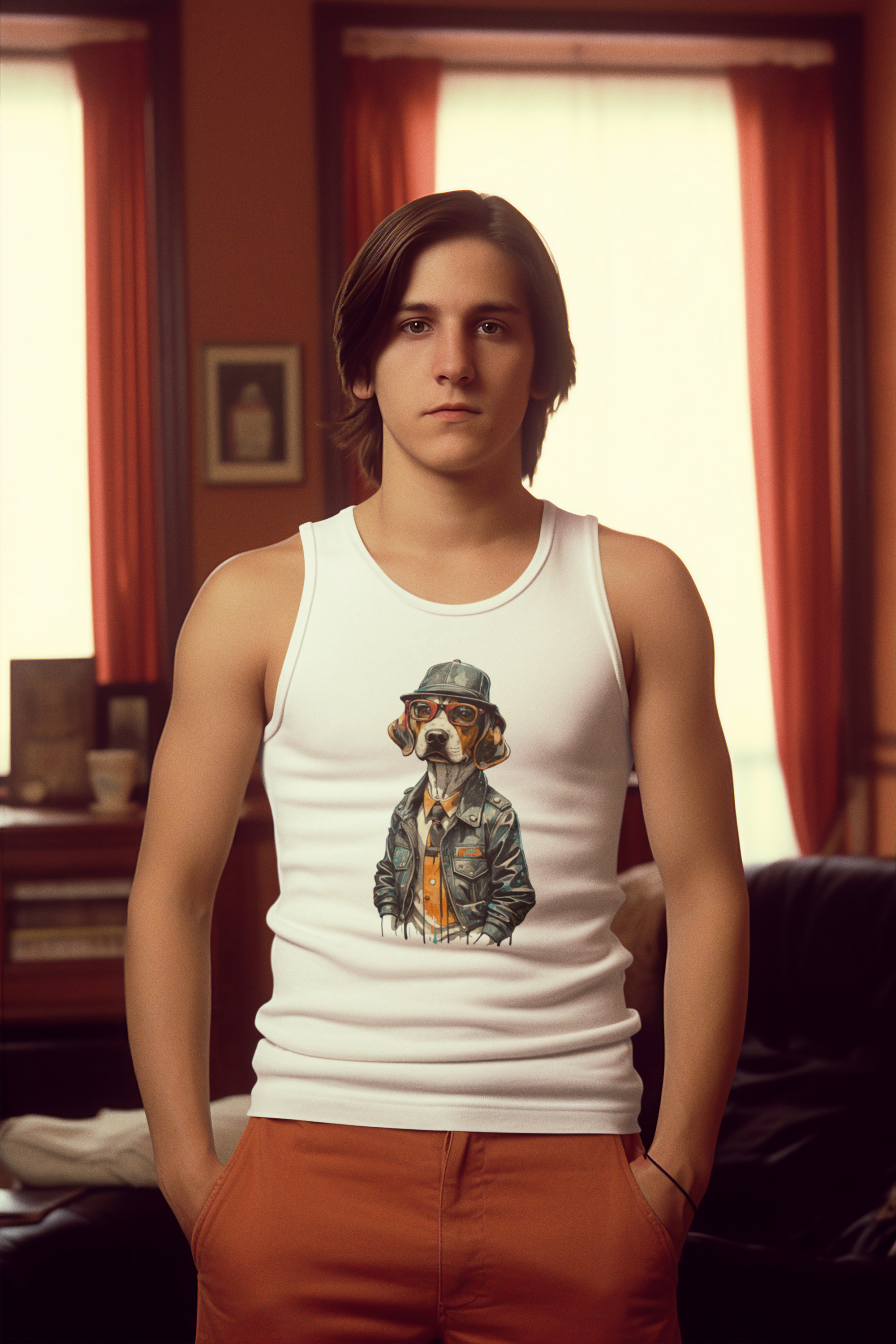 Nome do produto: REGATA CLASSIC, DOG BEAGLE SHERLOCK HOLMES