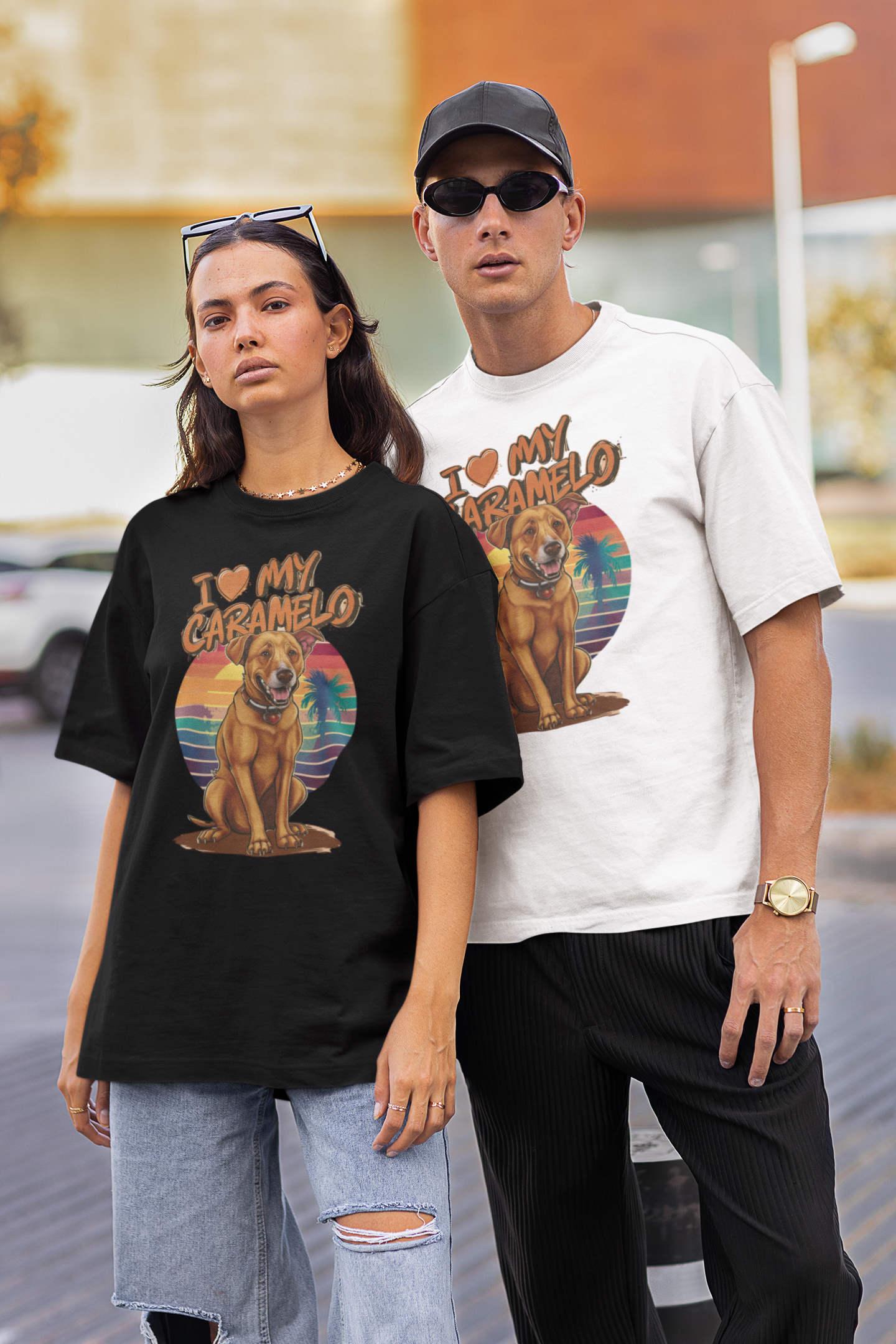 Nome do produto: CAMISETA T-SHIRT PRIME DOG, I LOVE MY CARAMELO 