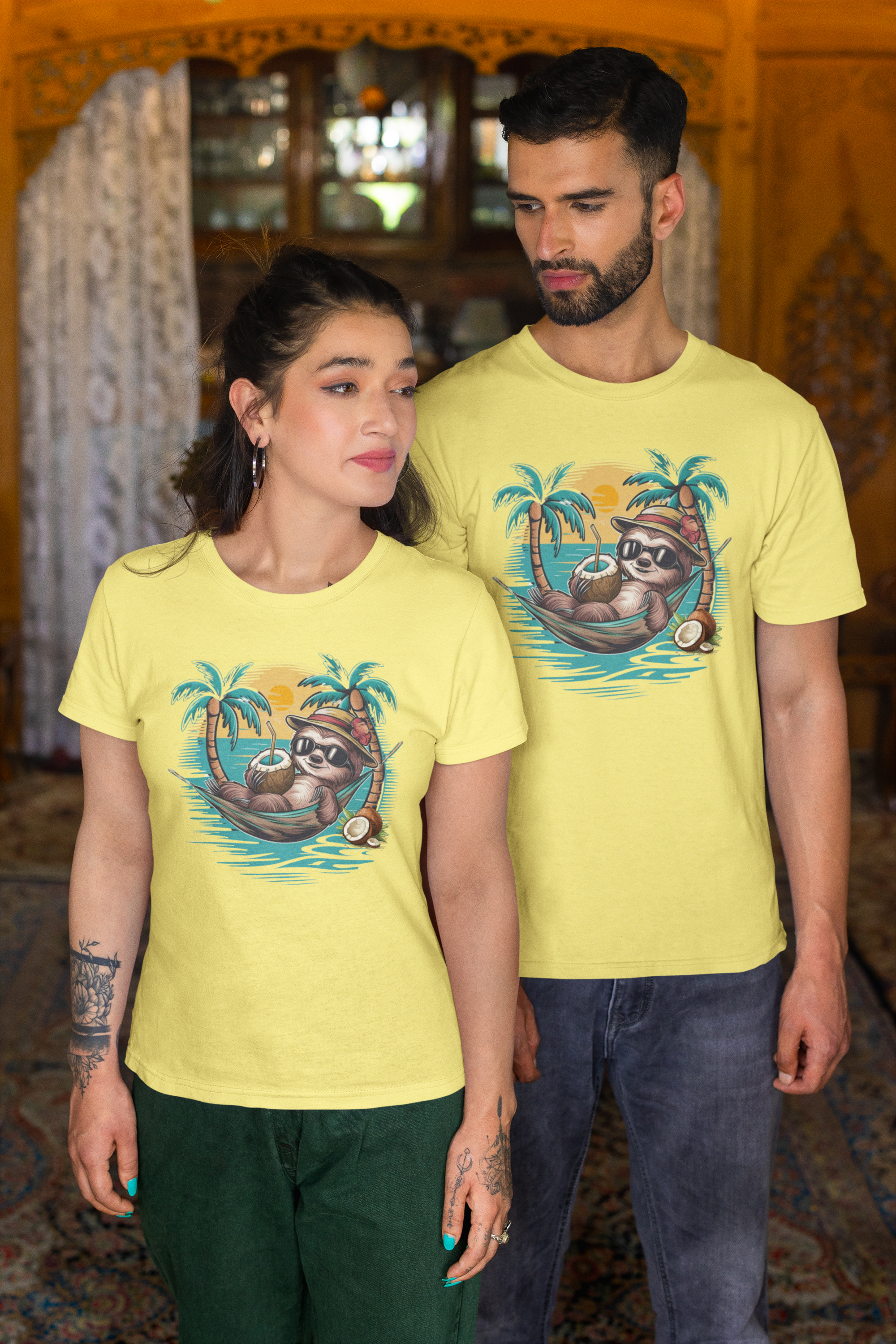 Nome do produto: CAMISETA T-SHIRT ESTONADA, BICHO PREGUIÇA