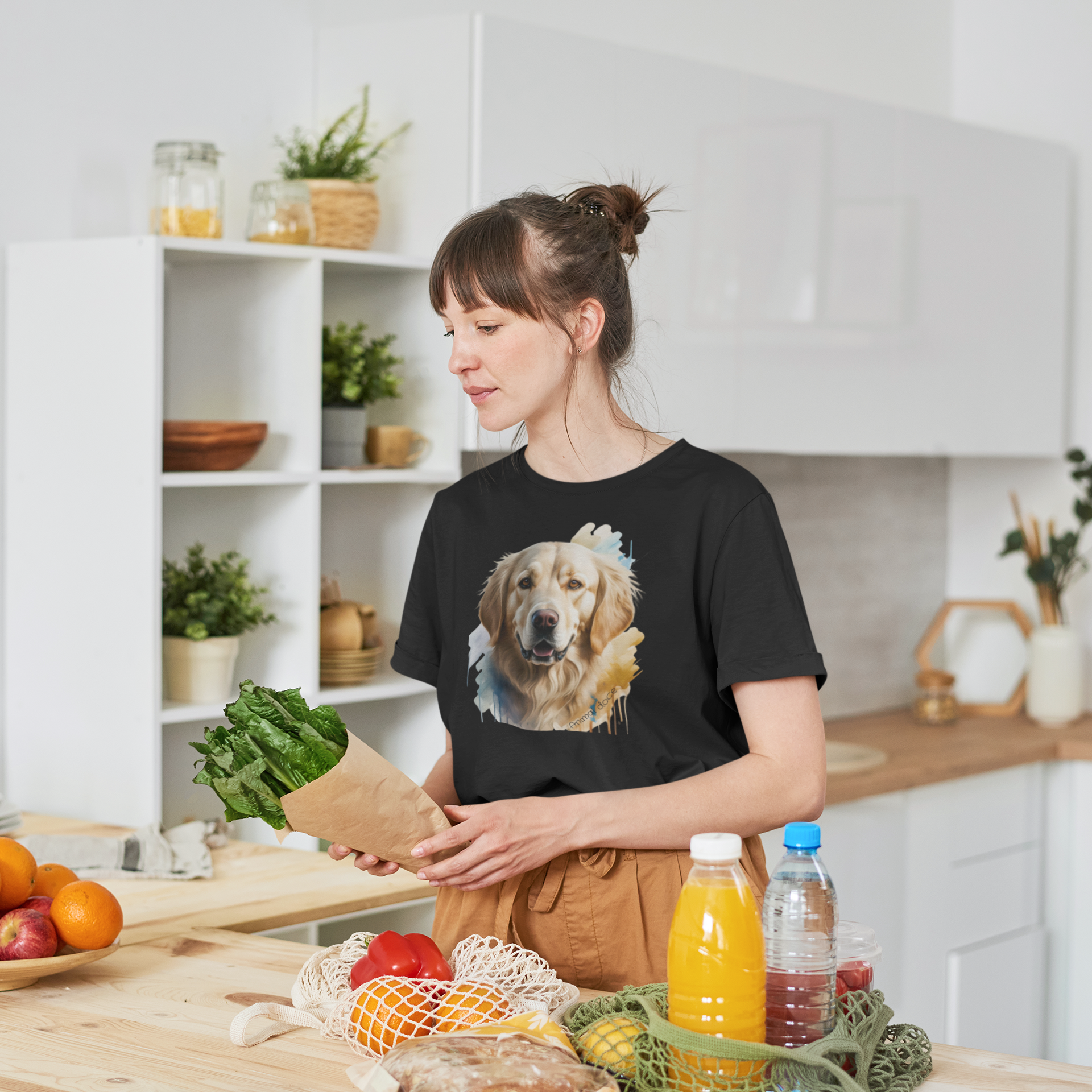 Nome do produto: CAMISETA T-SHIRT PRIME, DOG GOLDEN