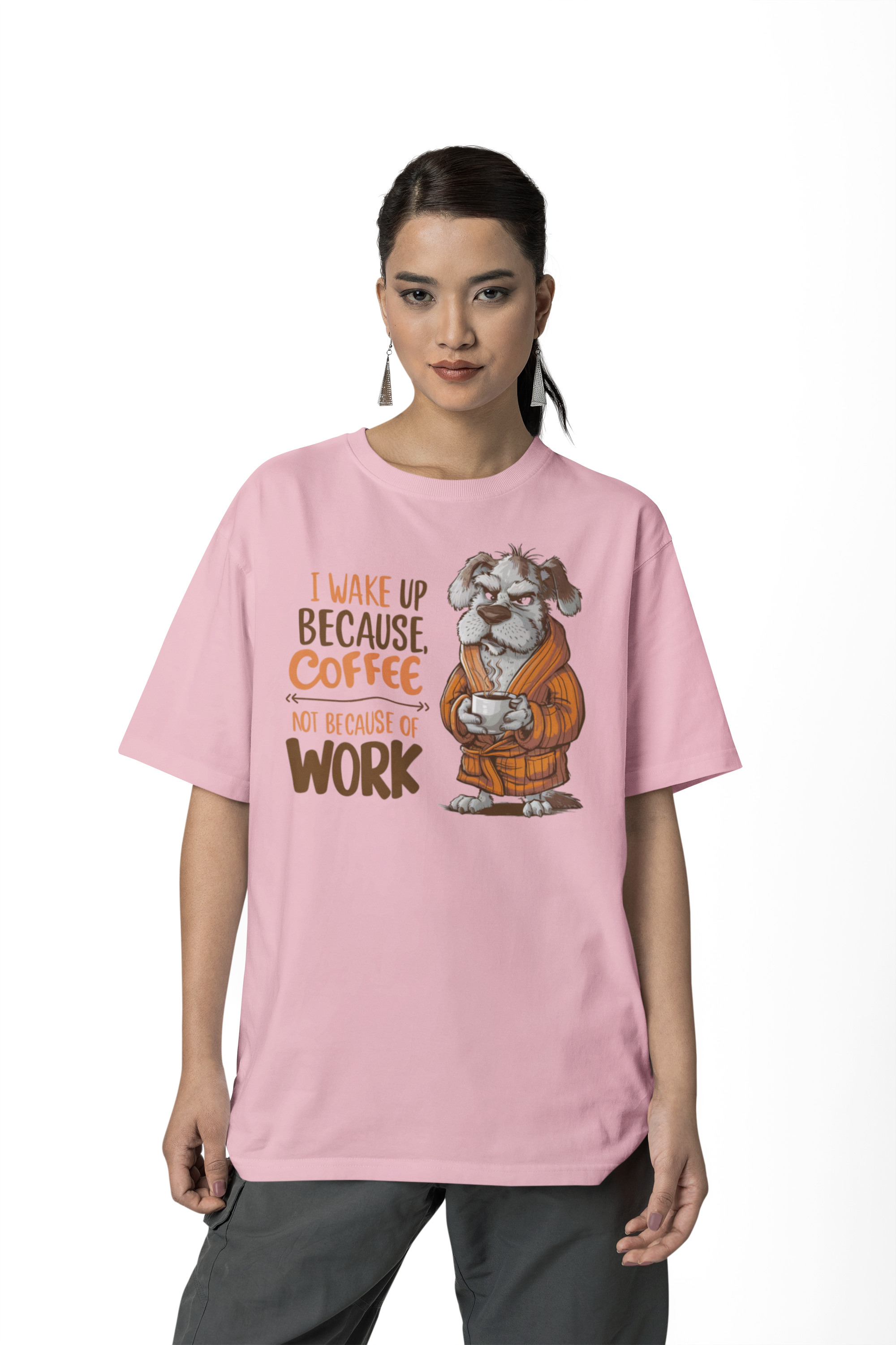 Nome do produto: CAMISETA T-SHIRT CLASSIC, DOG COFFEE