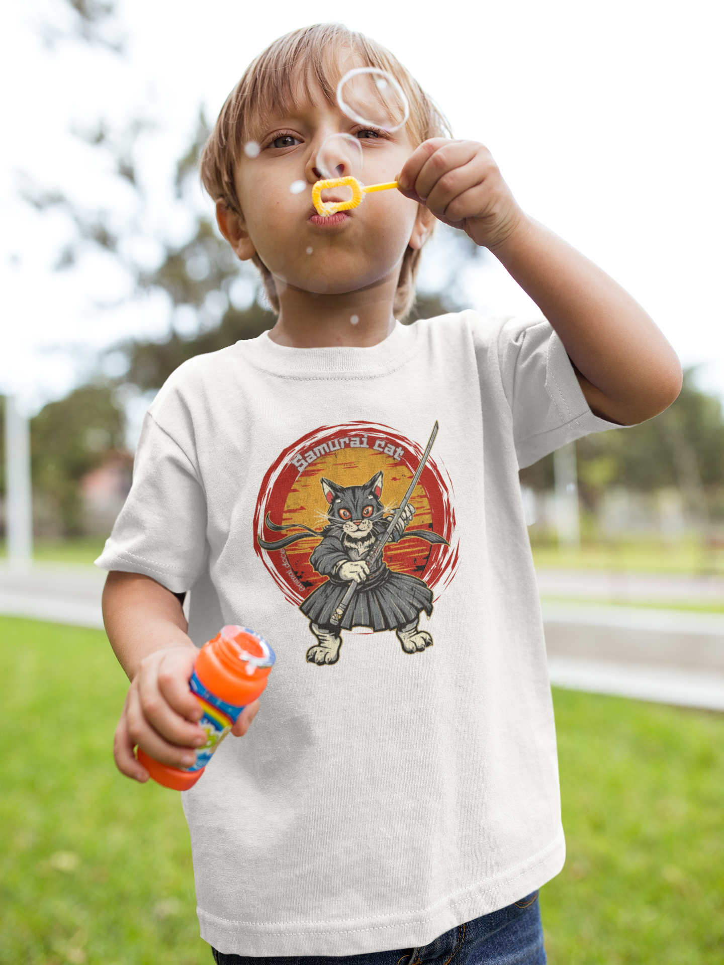 Nome do produto:  CAMISETA QUALITY INFANTIL, SAMURAI CAT-2 A 8 ANOS