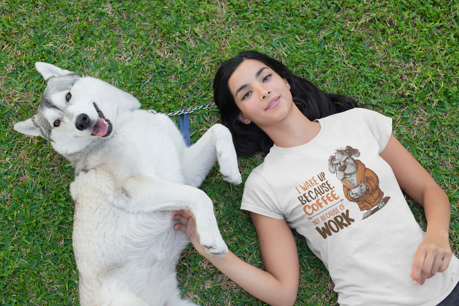 Nome do produto: CAMISETA BABY LONG PRIME, DOG COFFEE