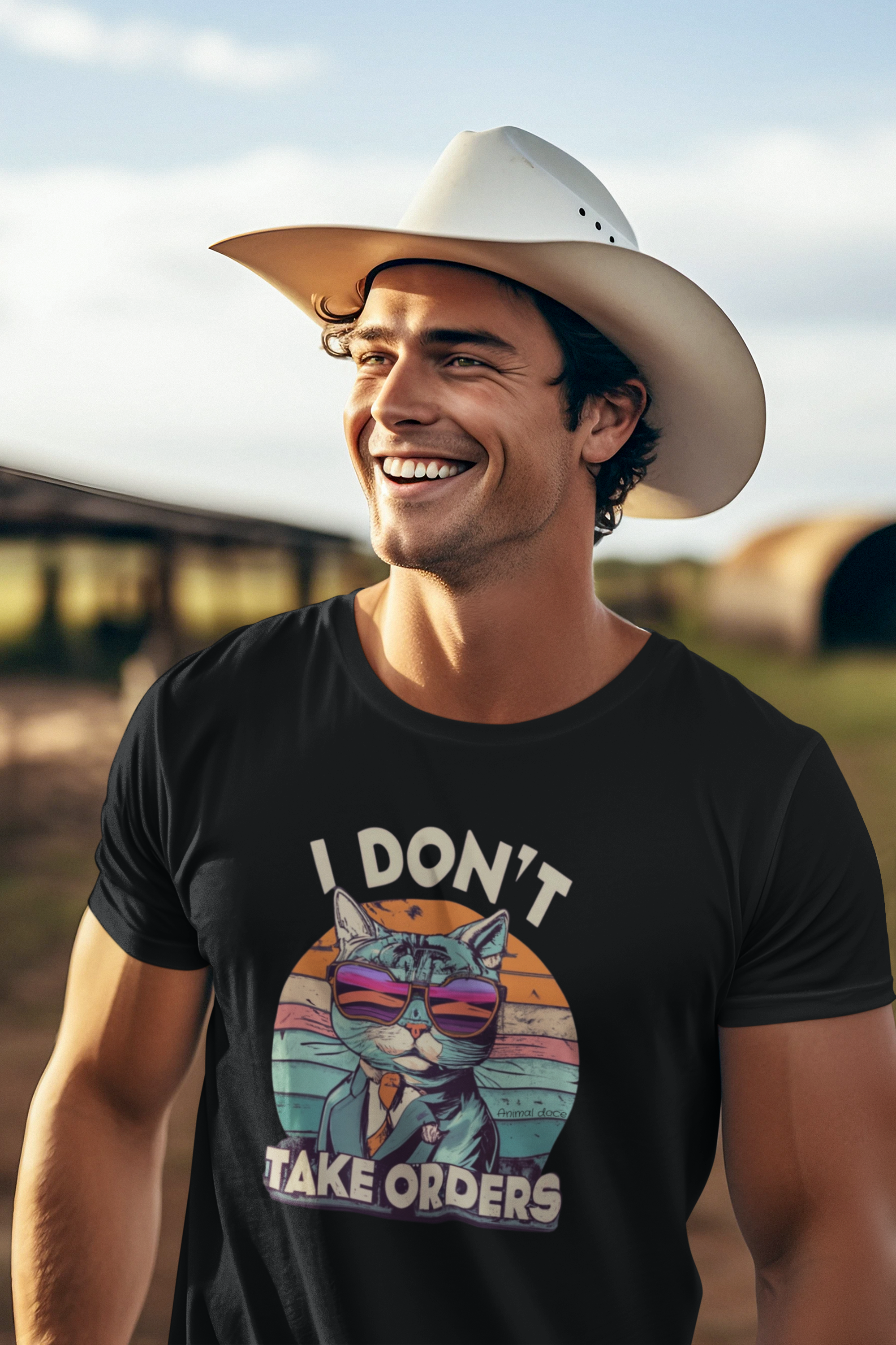 Nome do produto: CAMISETA T-SHIRT PRIME CAT, I DON\'T TAKE ORDERS