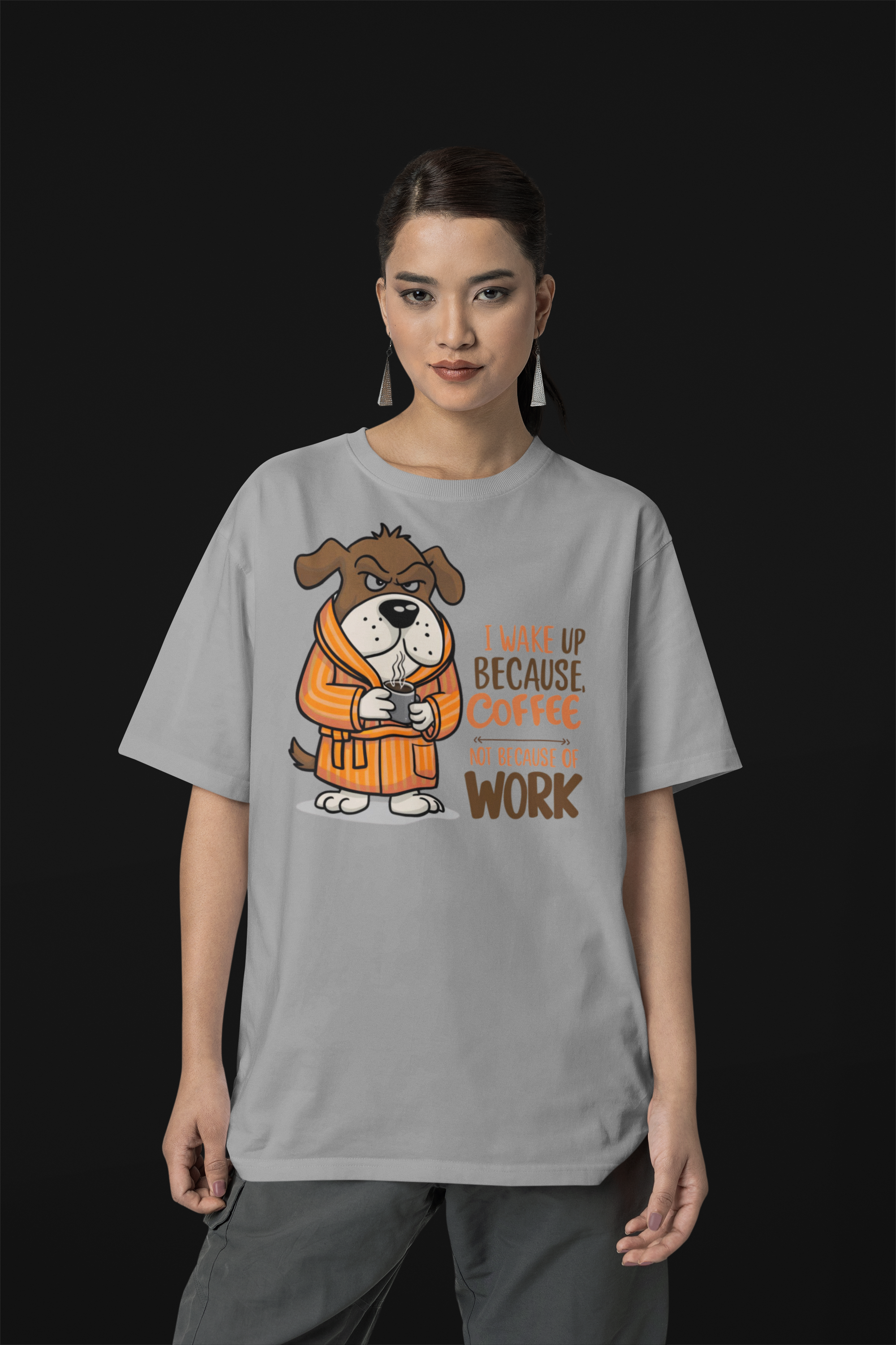Nome do produto: CAMISETA T-SHIRT CLASSIC, DOG COFFEE