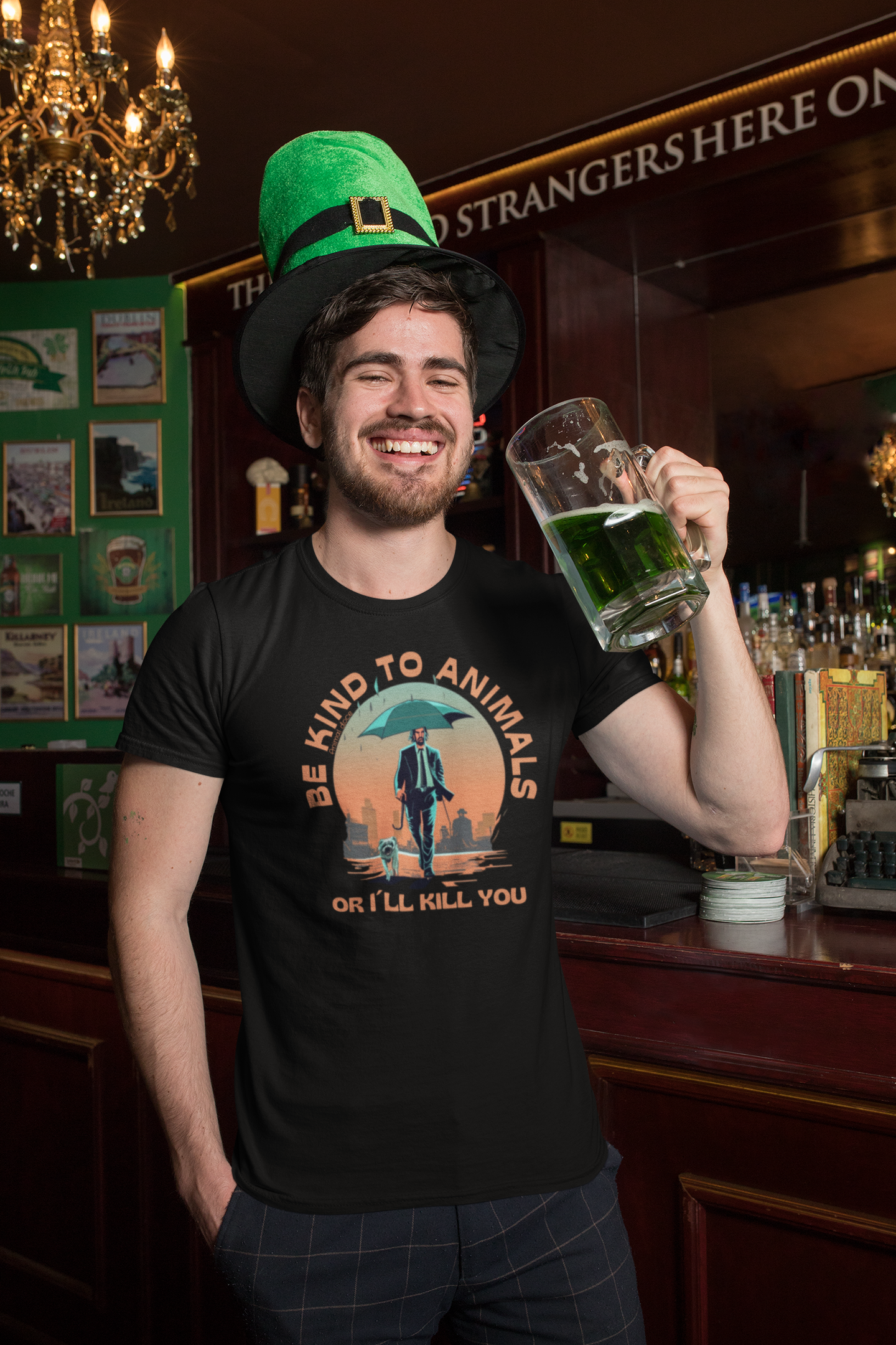 Nome do produto: CAMISETA T-SHIRT CLASSIC DOG, LINHA FILME JOHN WICK BE KIND TO ANIMALS