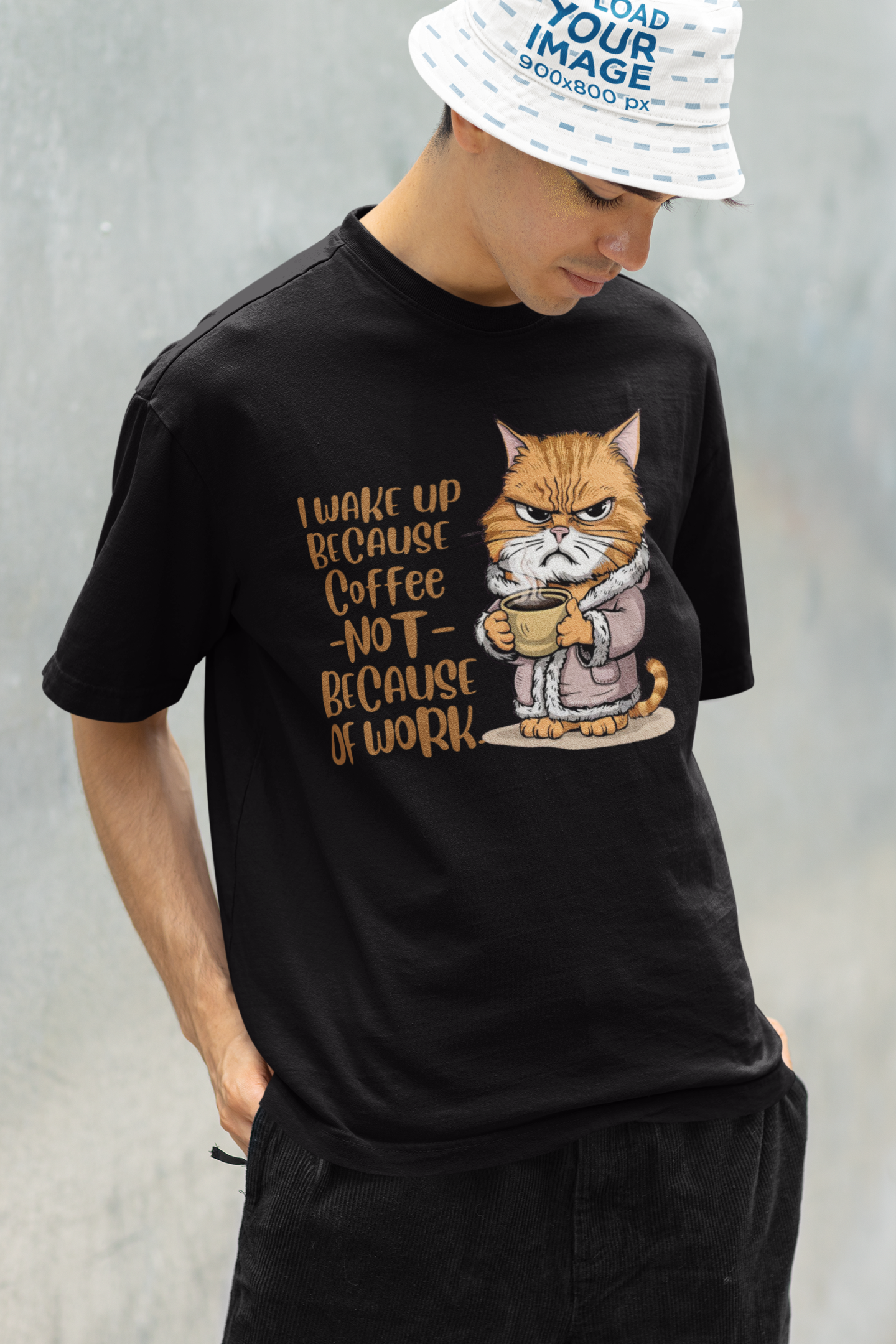 Nome do produto: CAMISETA T-SHIRT CLASSIC, CAT COFFEE