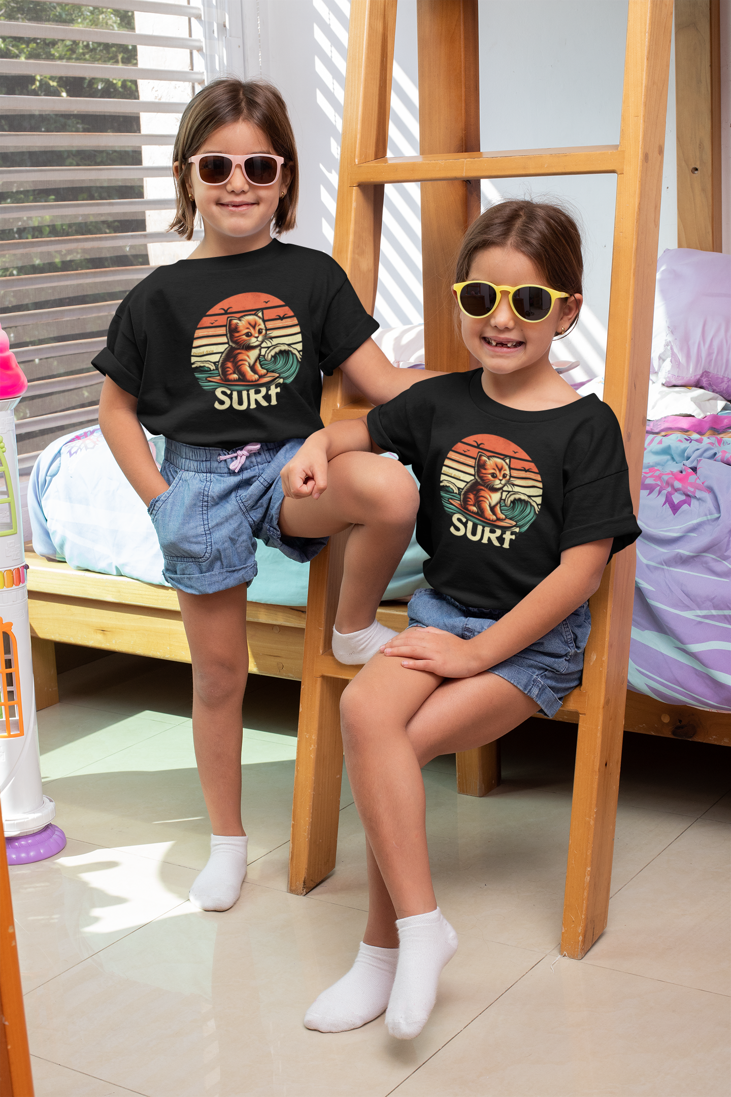Nome do produto: CAMISETA QUALITY INFANTIL, CAT SURF-10 A 14 ANOS
