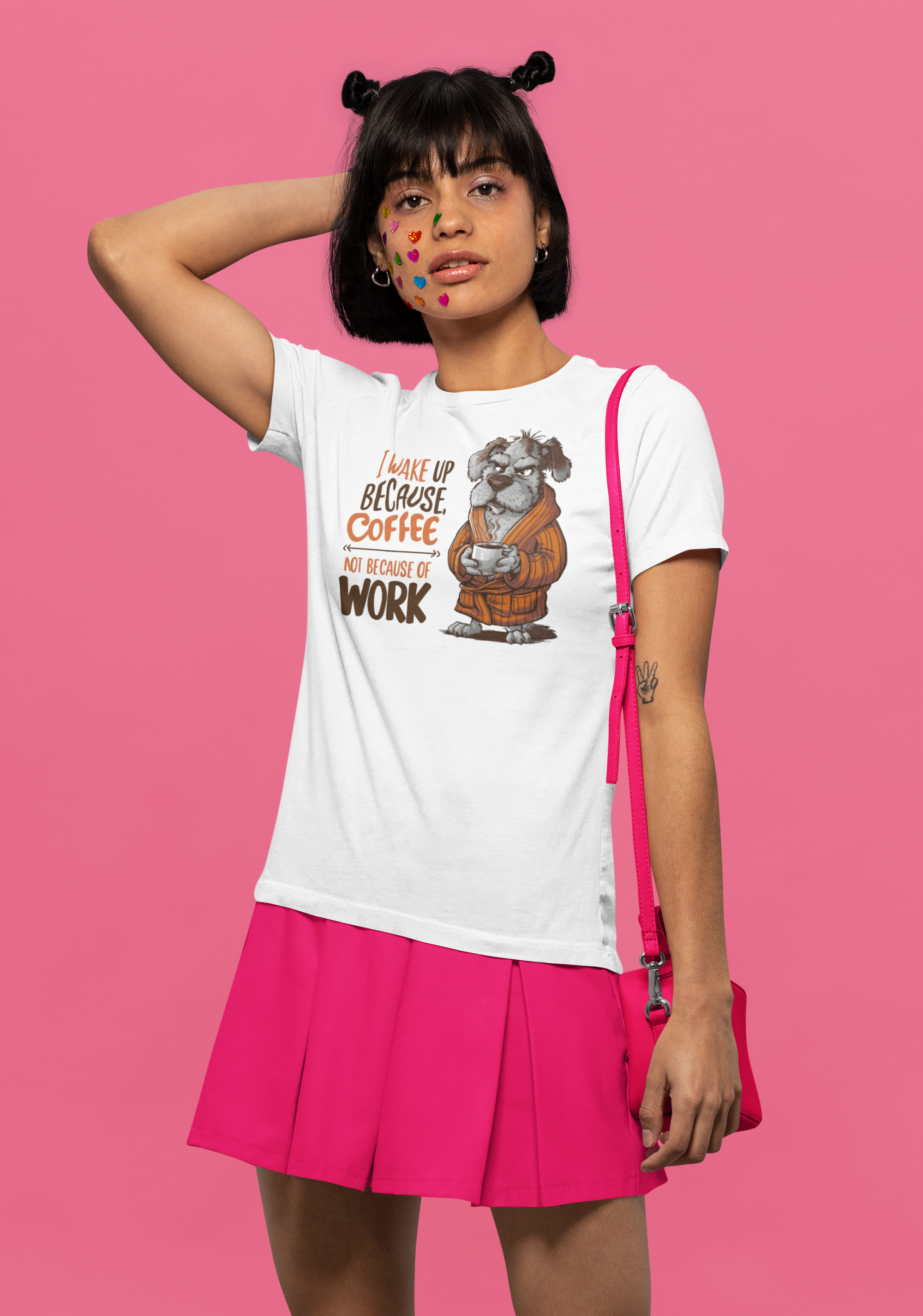 Nome do produto: CAMISETA BABY LONG QUALITY, DOG COFFEE