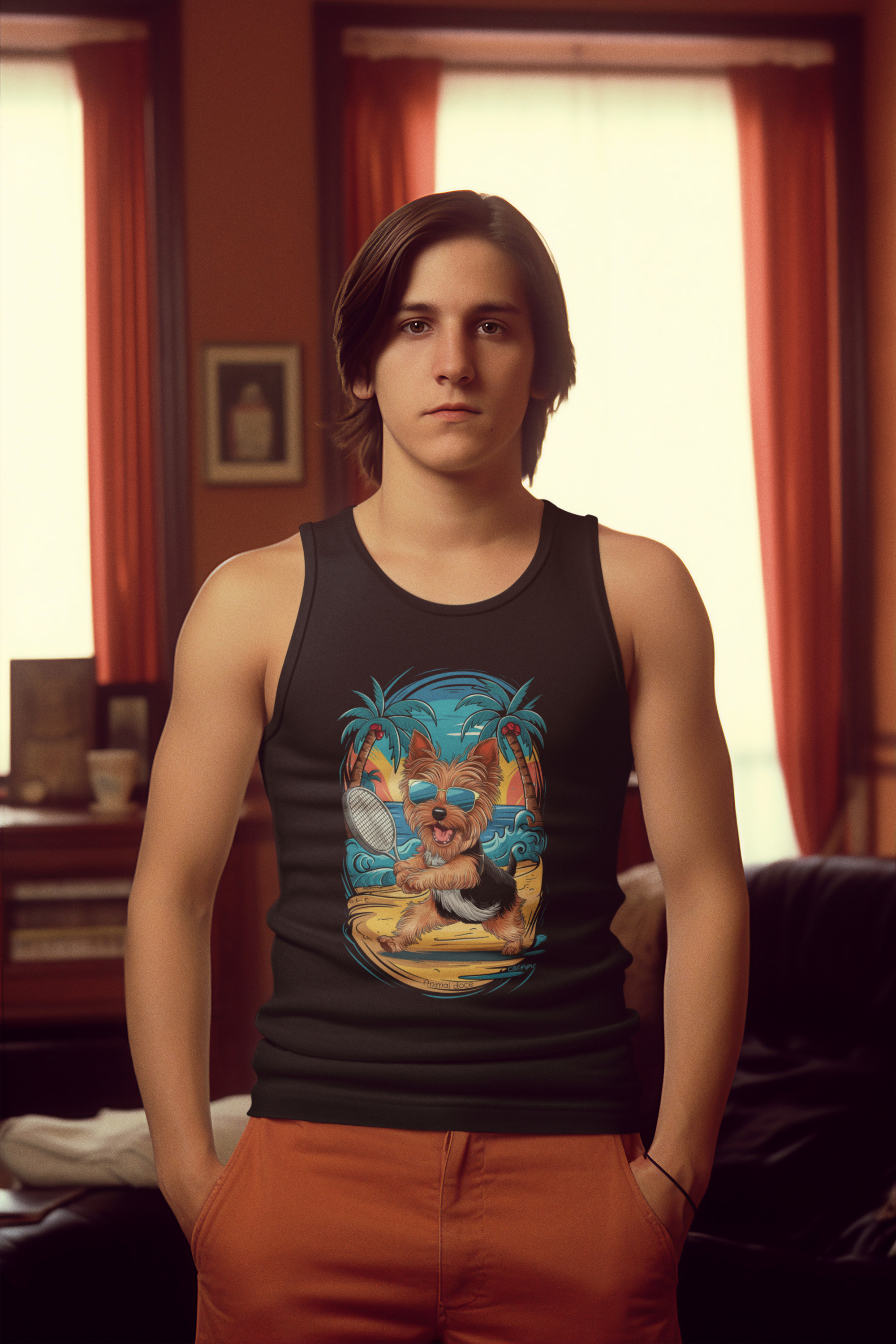 Nome do produto: REGATA CLASSIC, DOG TENIS YORKSHIRE TERRIER