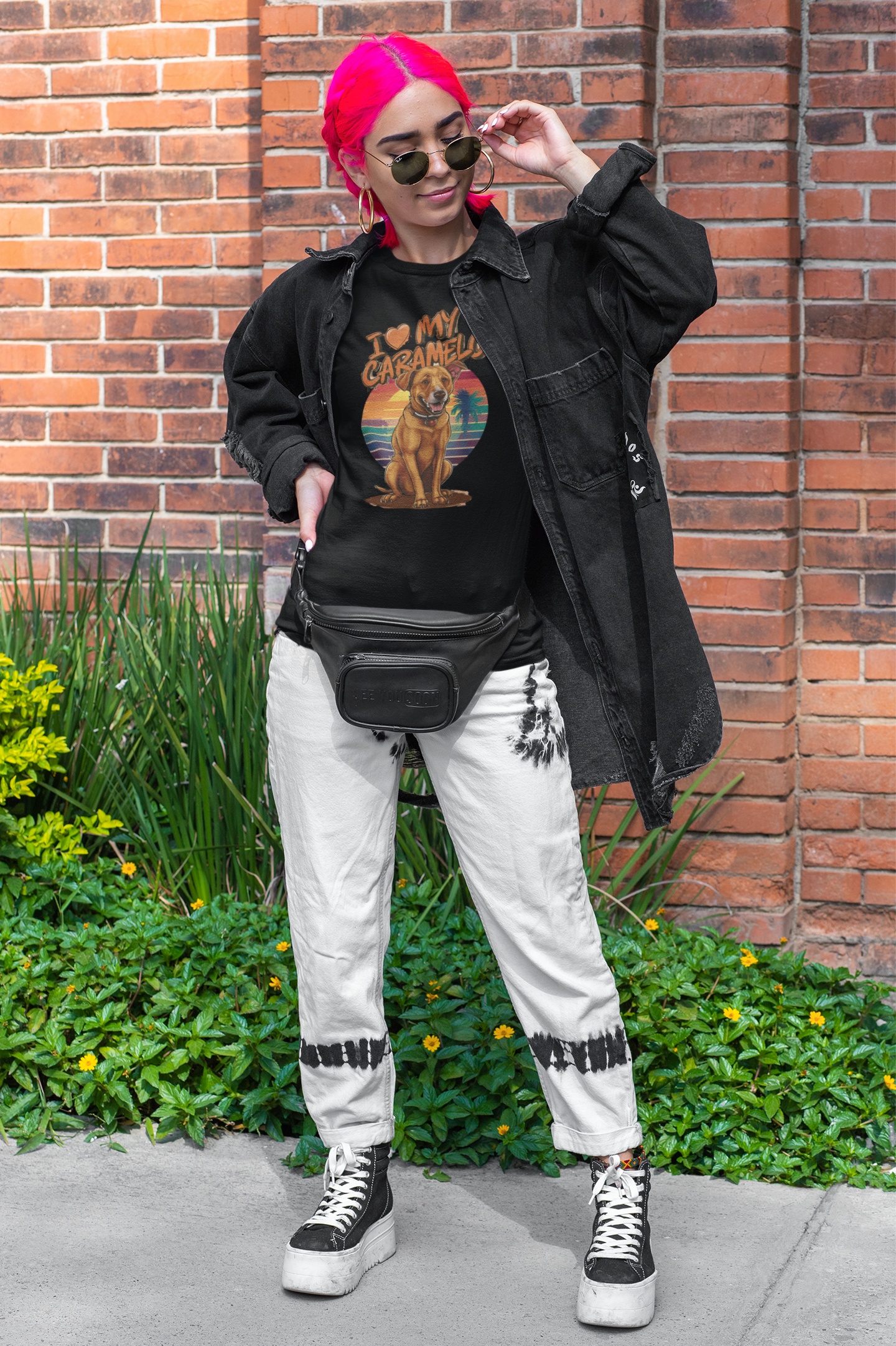 Nome do produto: CAMISETA BABY LONG PRIME DOG, I LOVE MY CARAMELO