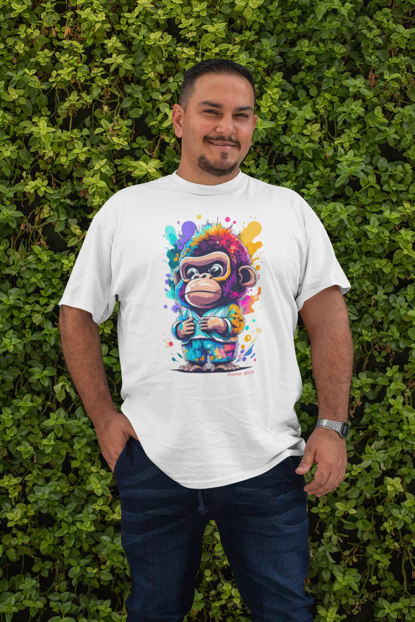 Nome do produto: CAMISETA T-SHIRT PLUS SIZE, KING MONKEY