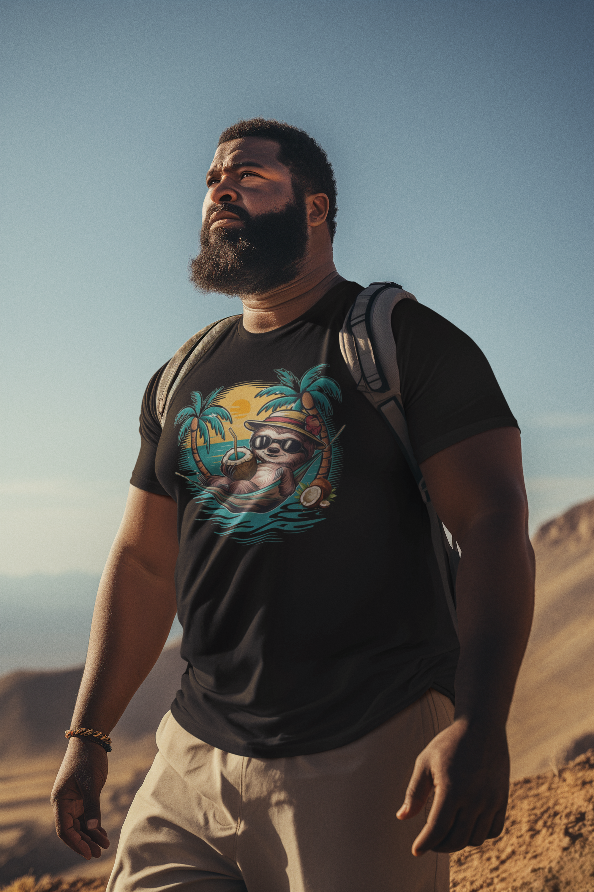 Nome do produto: CAMISETA T-SHIRT PLUS SIZE, BICHO PREGUIÇA