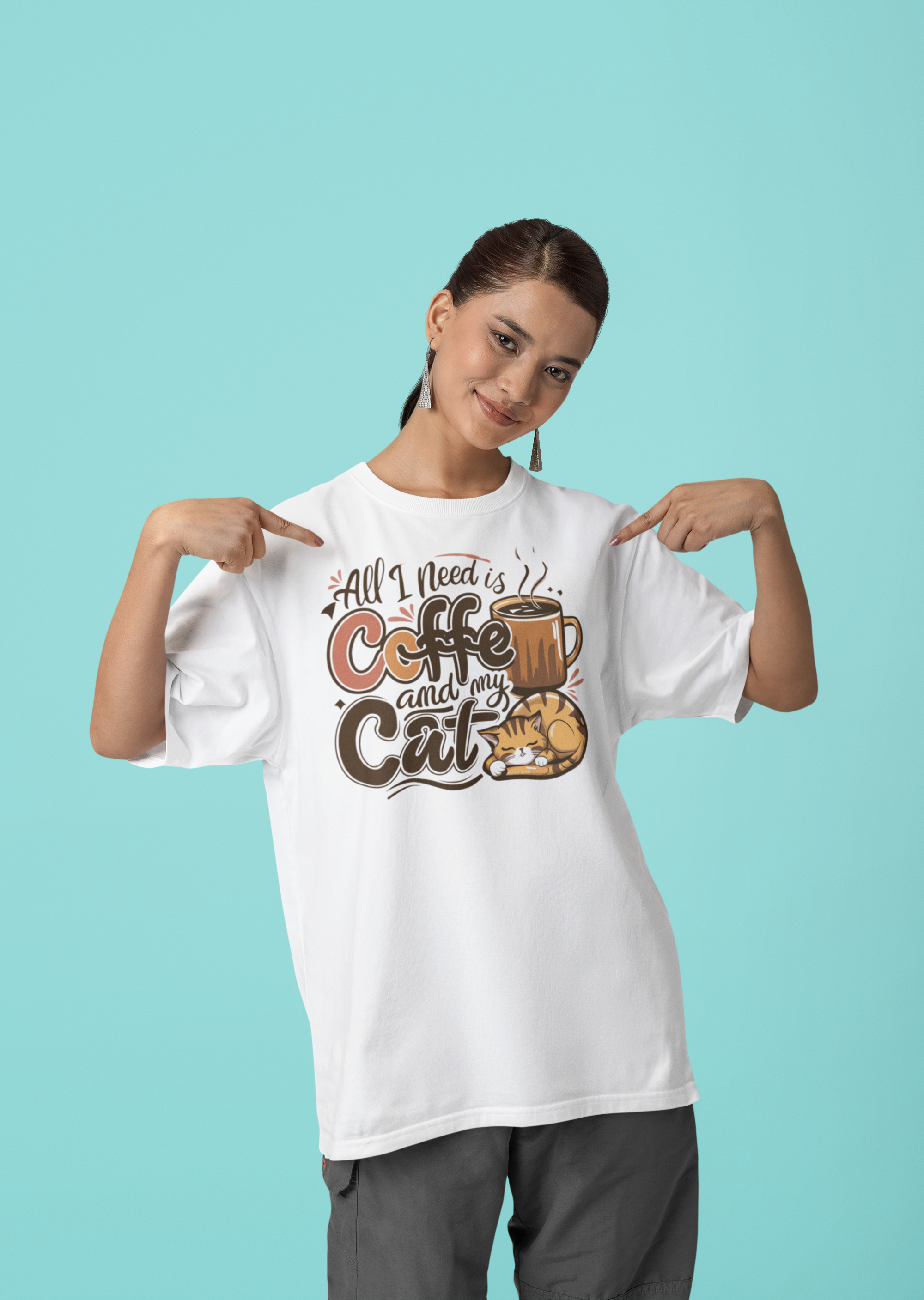 Nome do produto: CAMISETA T-SHIRT QUALITY, CAT COFFEE