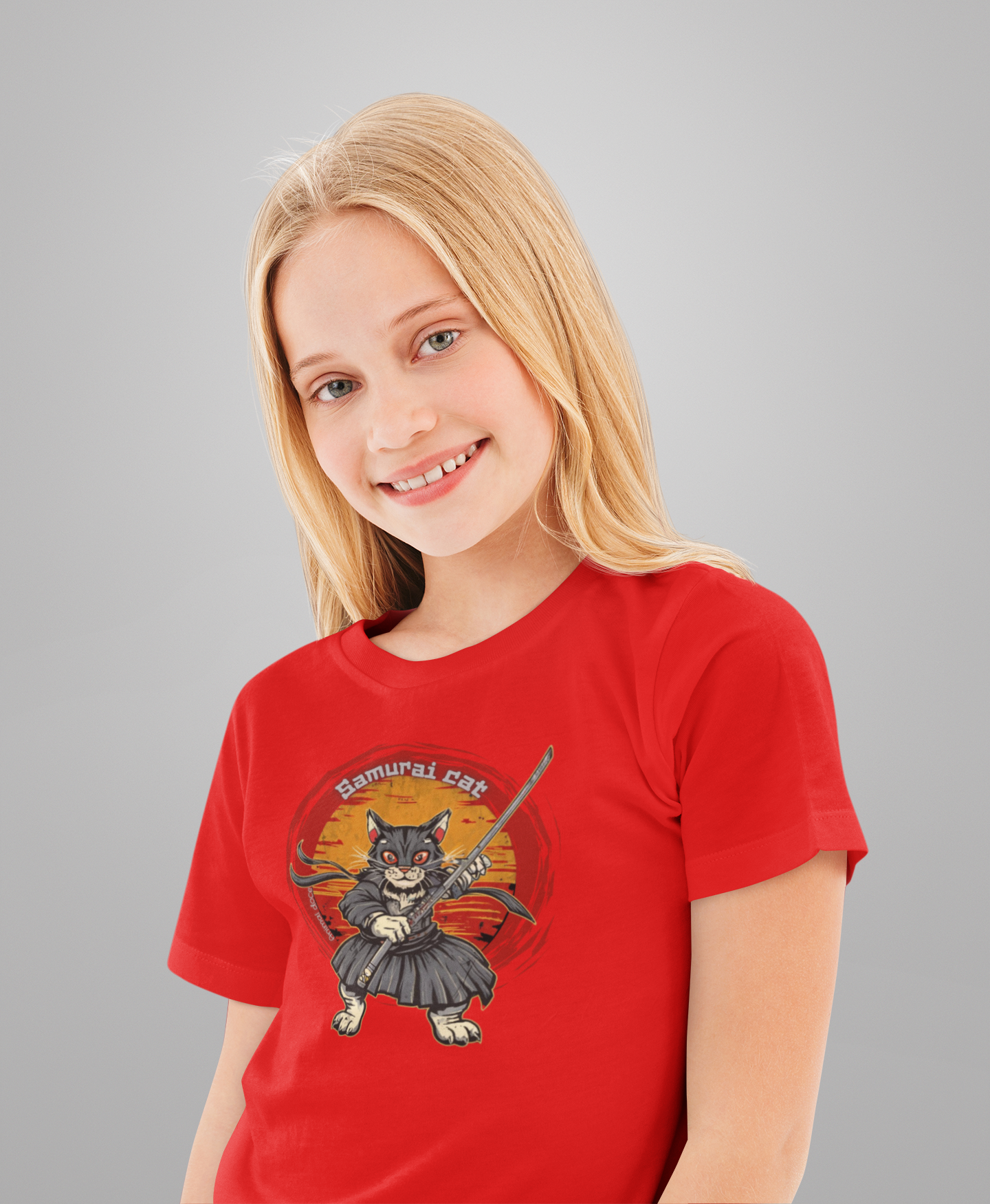 Nome do produto: CAMISETA QUALITY INFANTIL, SAMURAI CAT-10 A 14 ANOS