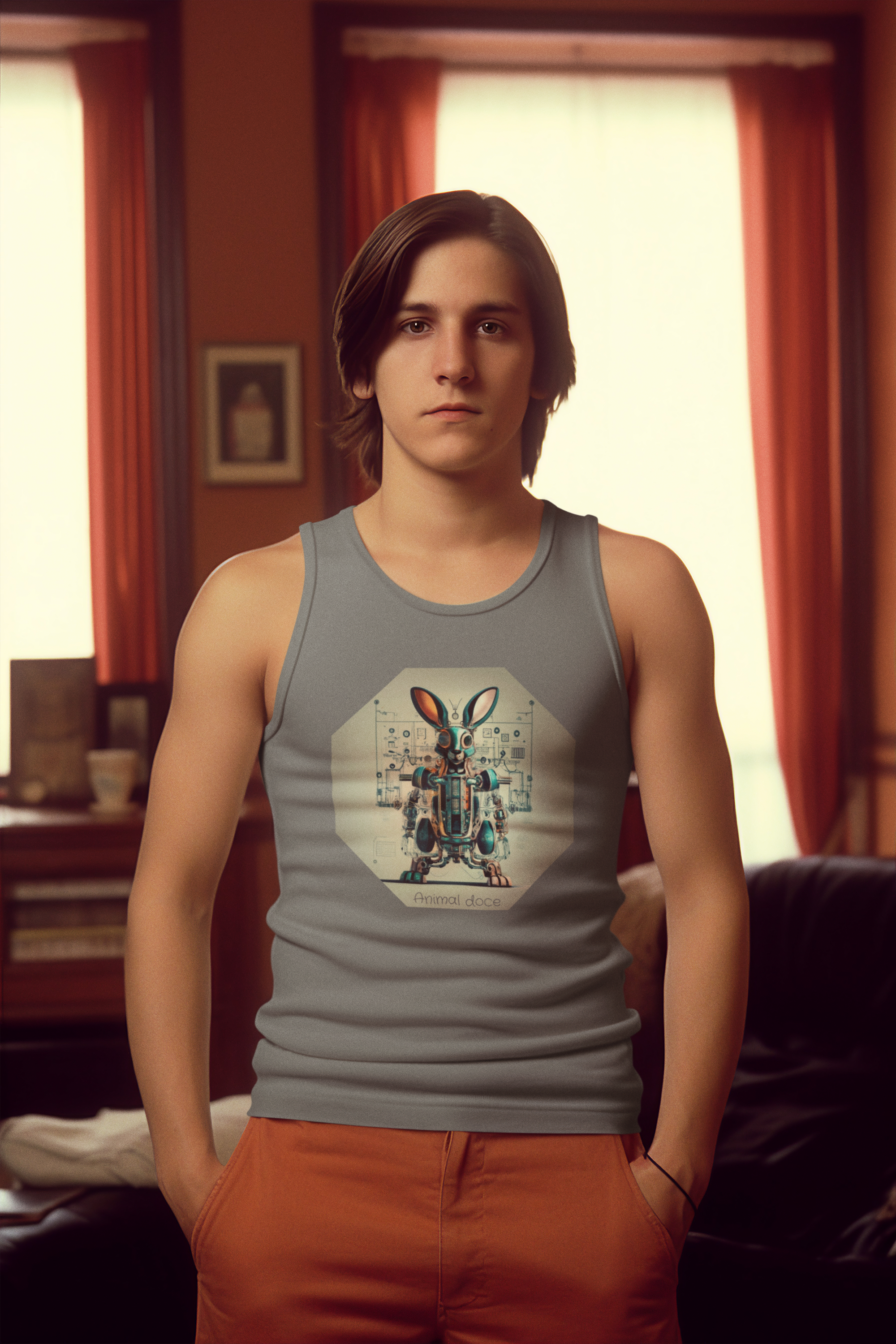 Nome do produto:  REGATA CLASSIC, ROBOTIC RABBIT