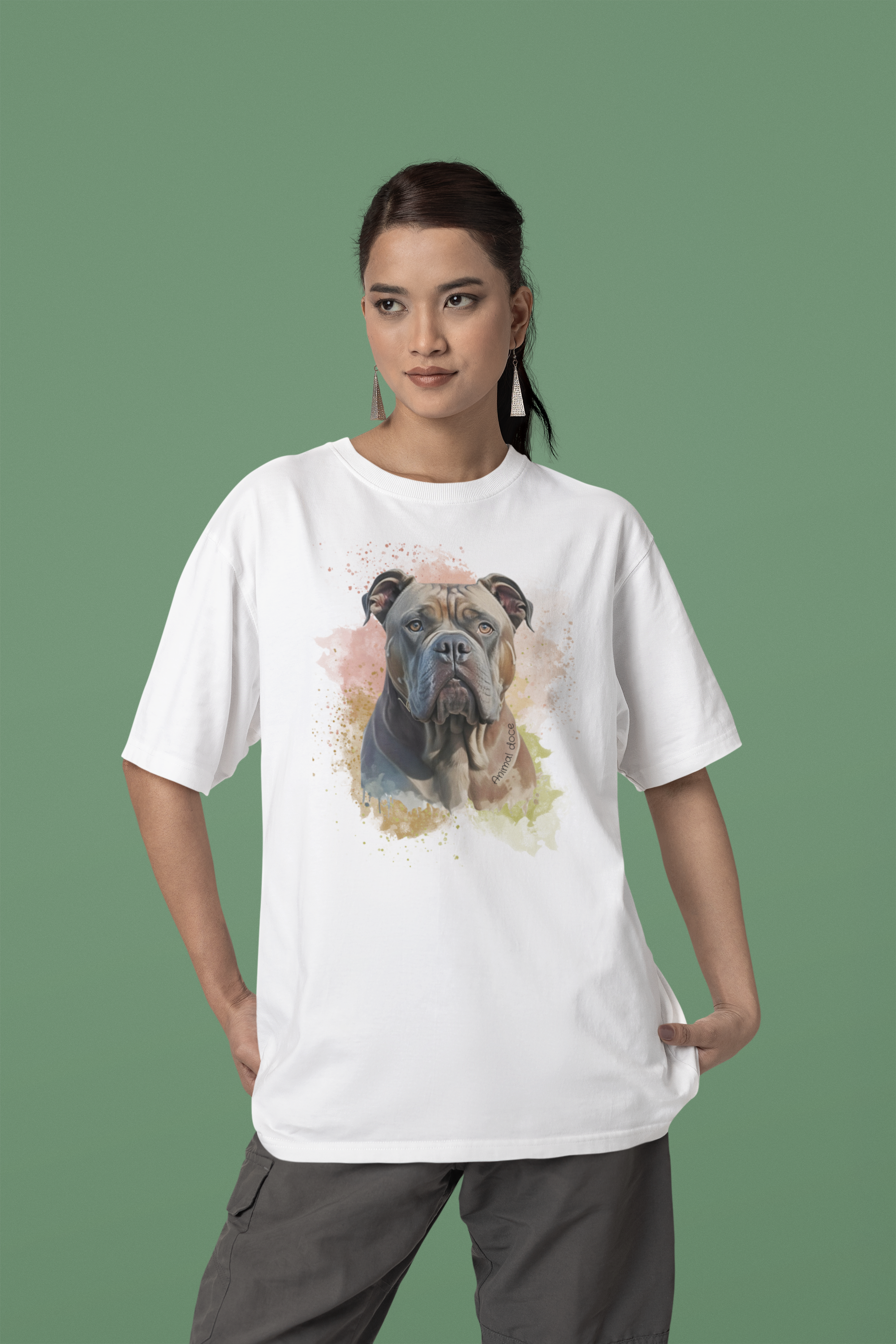 Nome do produto: CAMISETA T-SHIRT PIMA DOG, CANE CORSO
