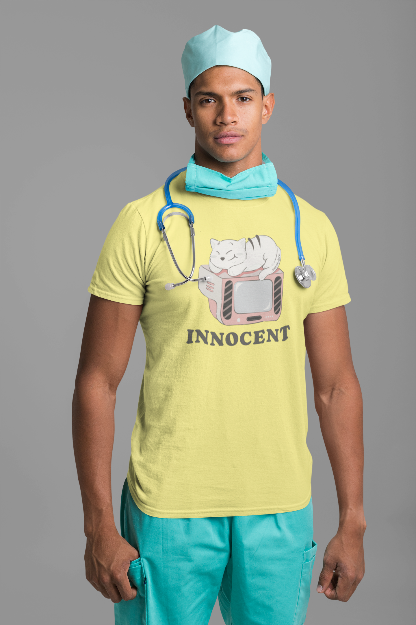 Nome do produto: CAMISETA T-SHIRT ESTONADA, INNOCENT CAT