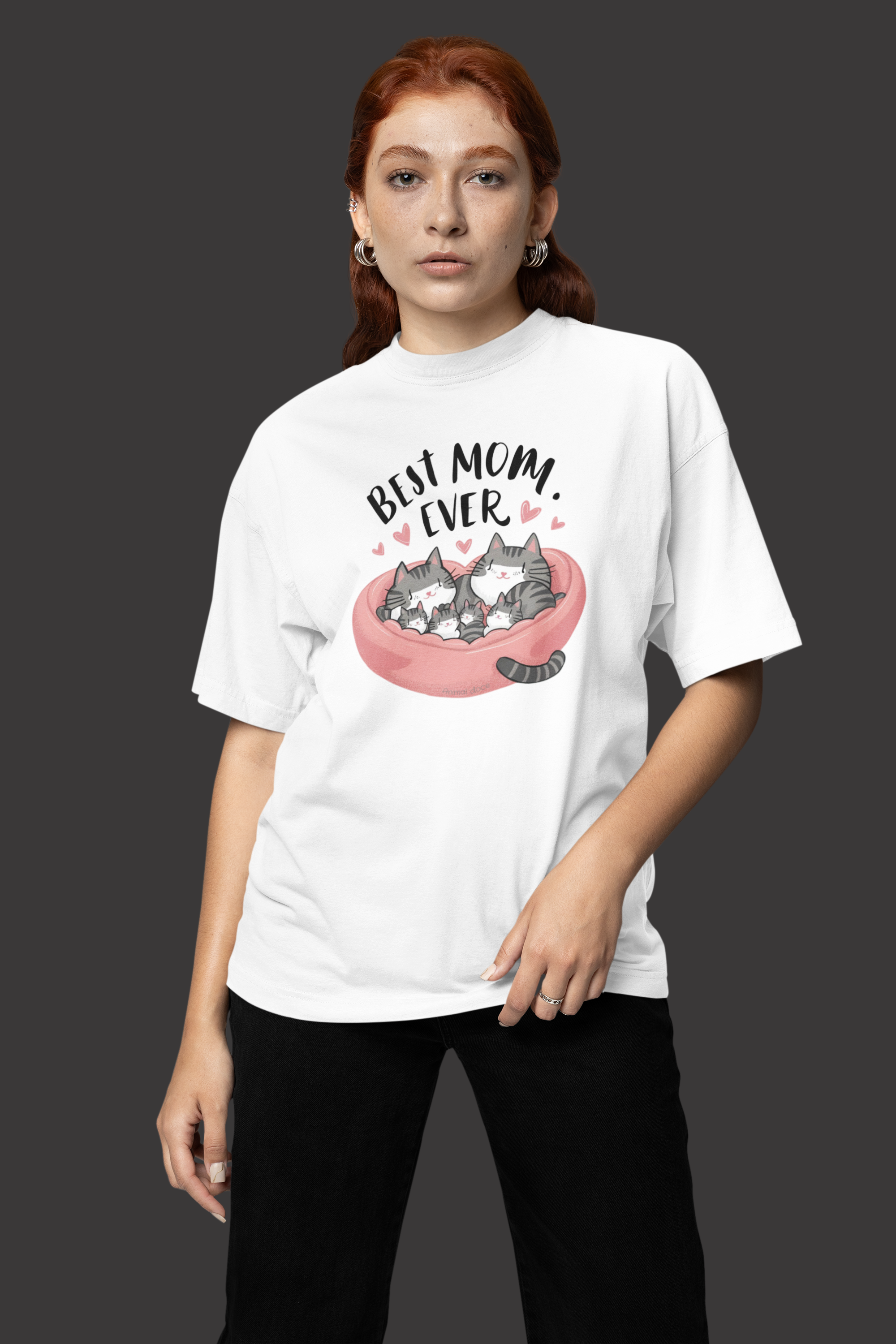 Nome do produto: CAMISETA T-SHIRT PIMA CAT, BEST MOM EVER 