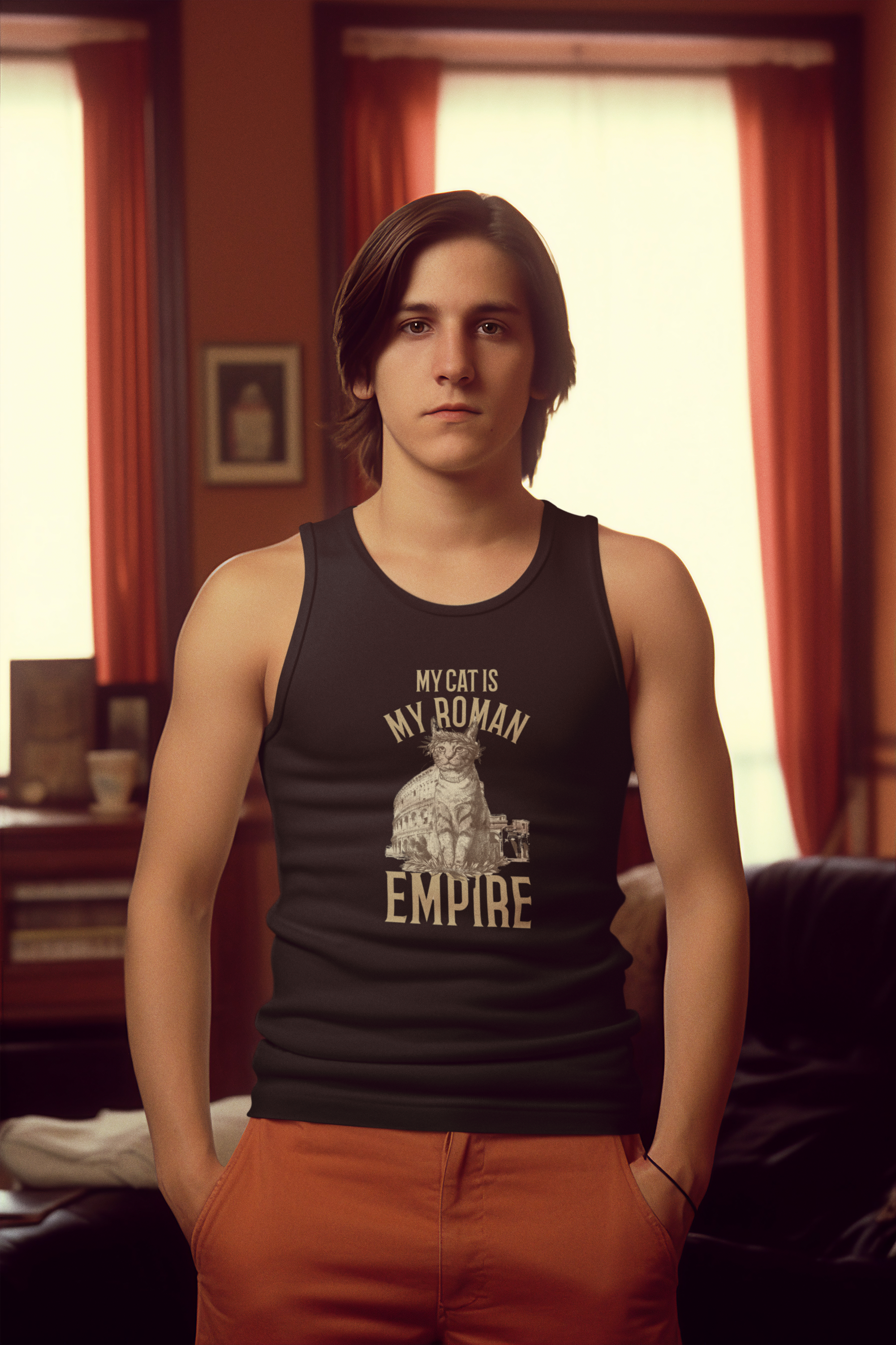 Nome do produto: REGATA CLASSIC, MY CAT IS MY ROMAN