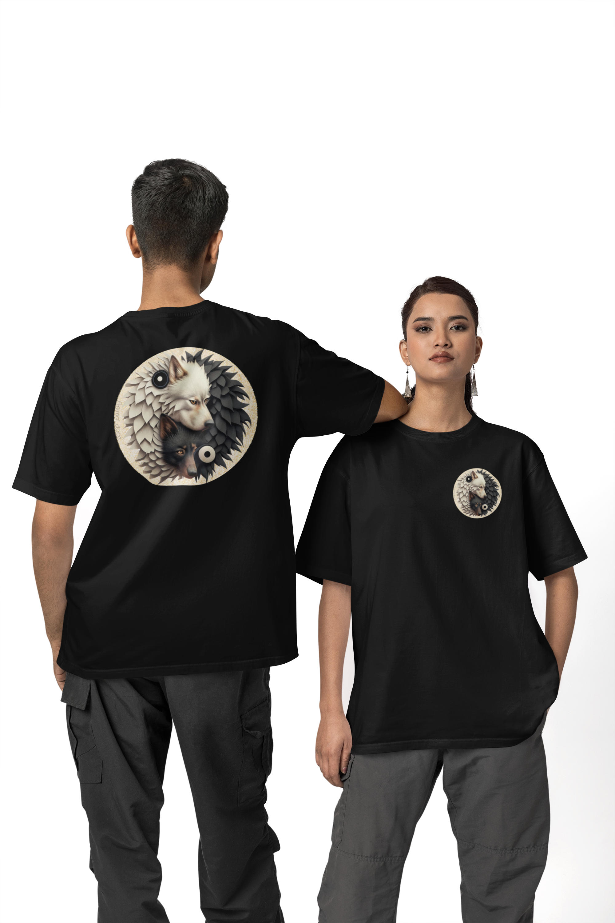 Nome do produto: CAMISETA T-SHIRT PRIME F/V, WOLF YIN YANG