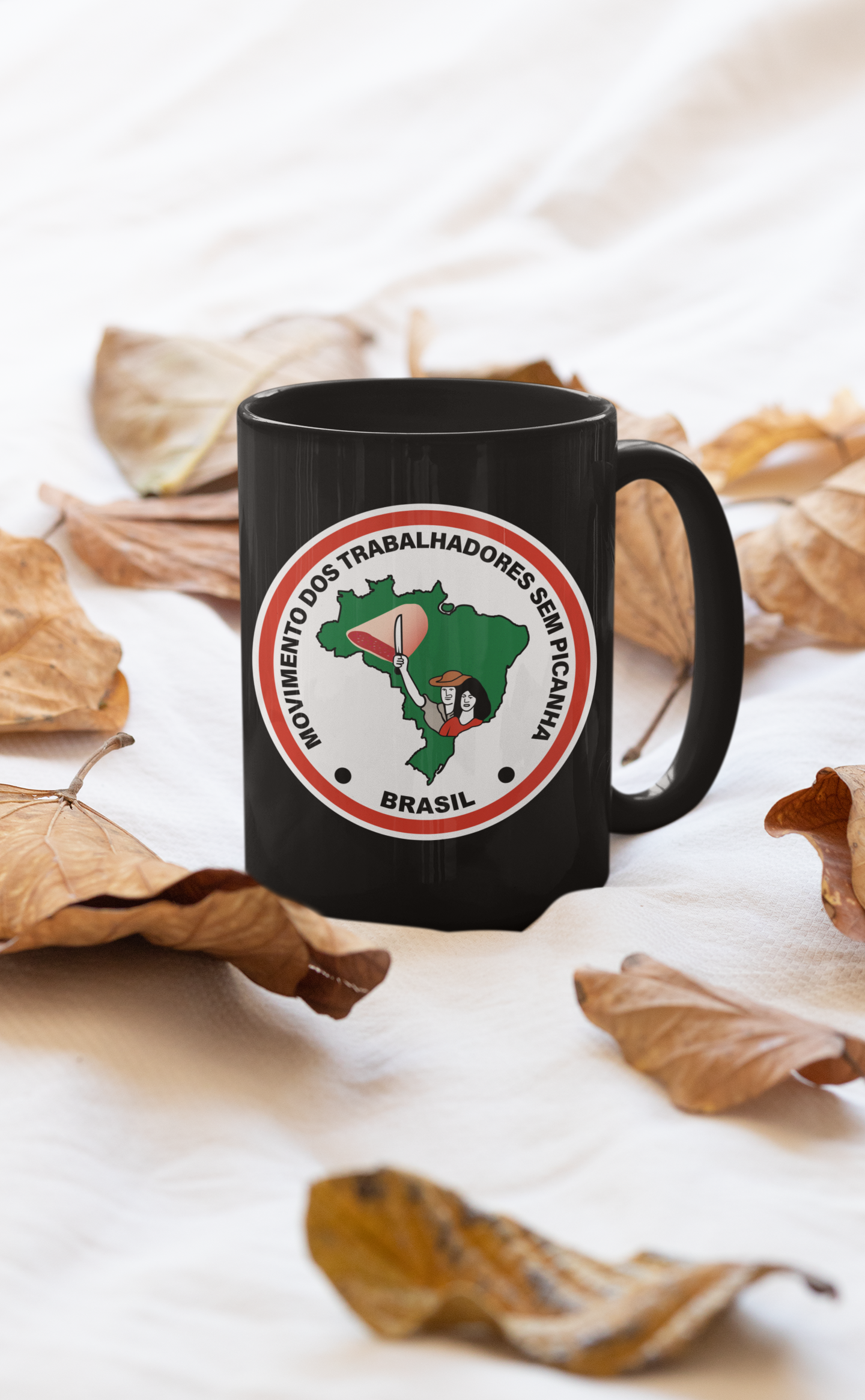 Nome do produto: Caneca Preta Movimento Sem Picanha