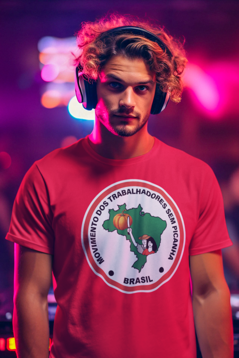 Nome do produto: Camiseta Movimento Sem Picanha Mapa e Abóbora