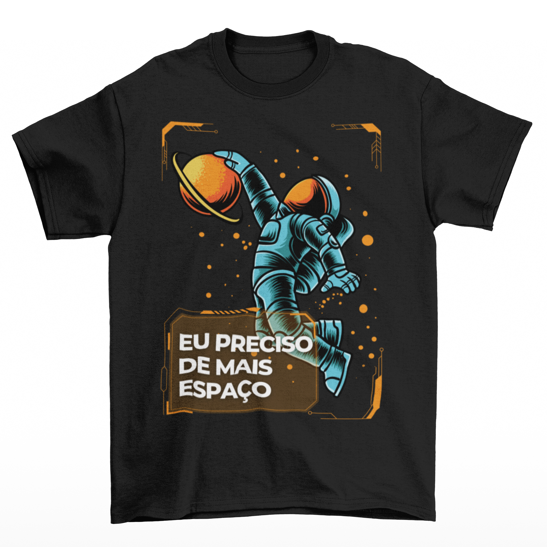 Nome do produto: Camiseta Eu Preciso de Mais Espaço