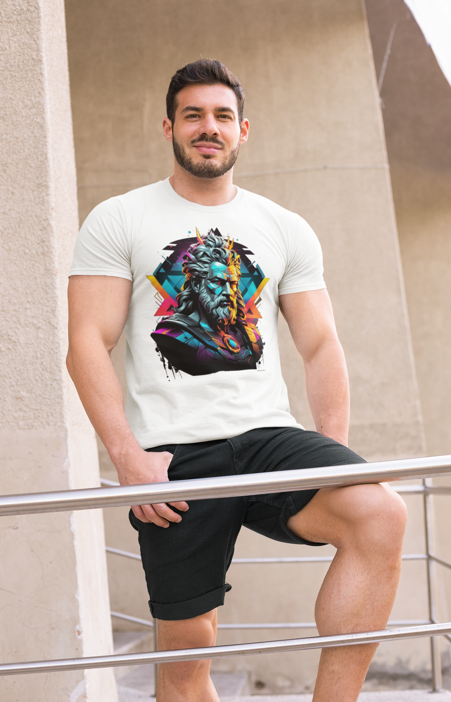 Nome do produto: Camiseta - Zeus cyberpunk