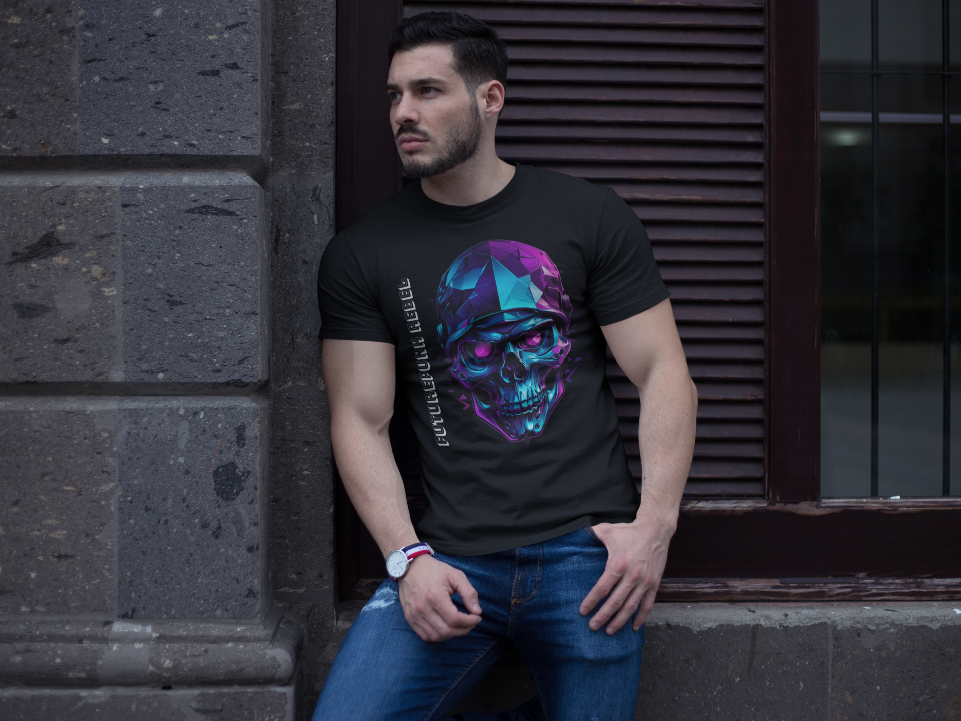 Nome do produto: Camiseta - Skull Futurepunk 