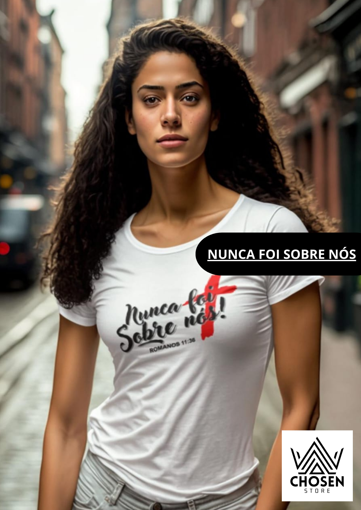 Nome do produto: CAMISETA BABY LONG - NUNCA FOI SOBRE NÓS