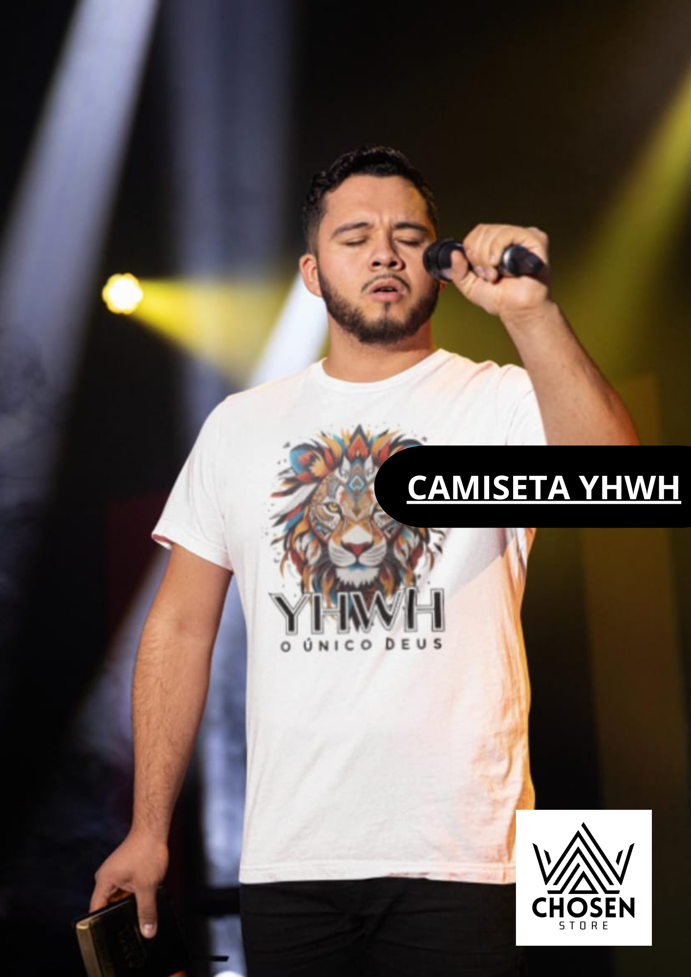 Nome do produto: CAMISETA - YHWH O UNICO DEUS