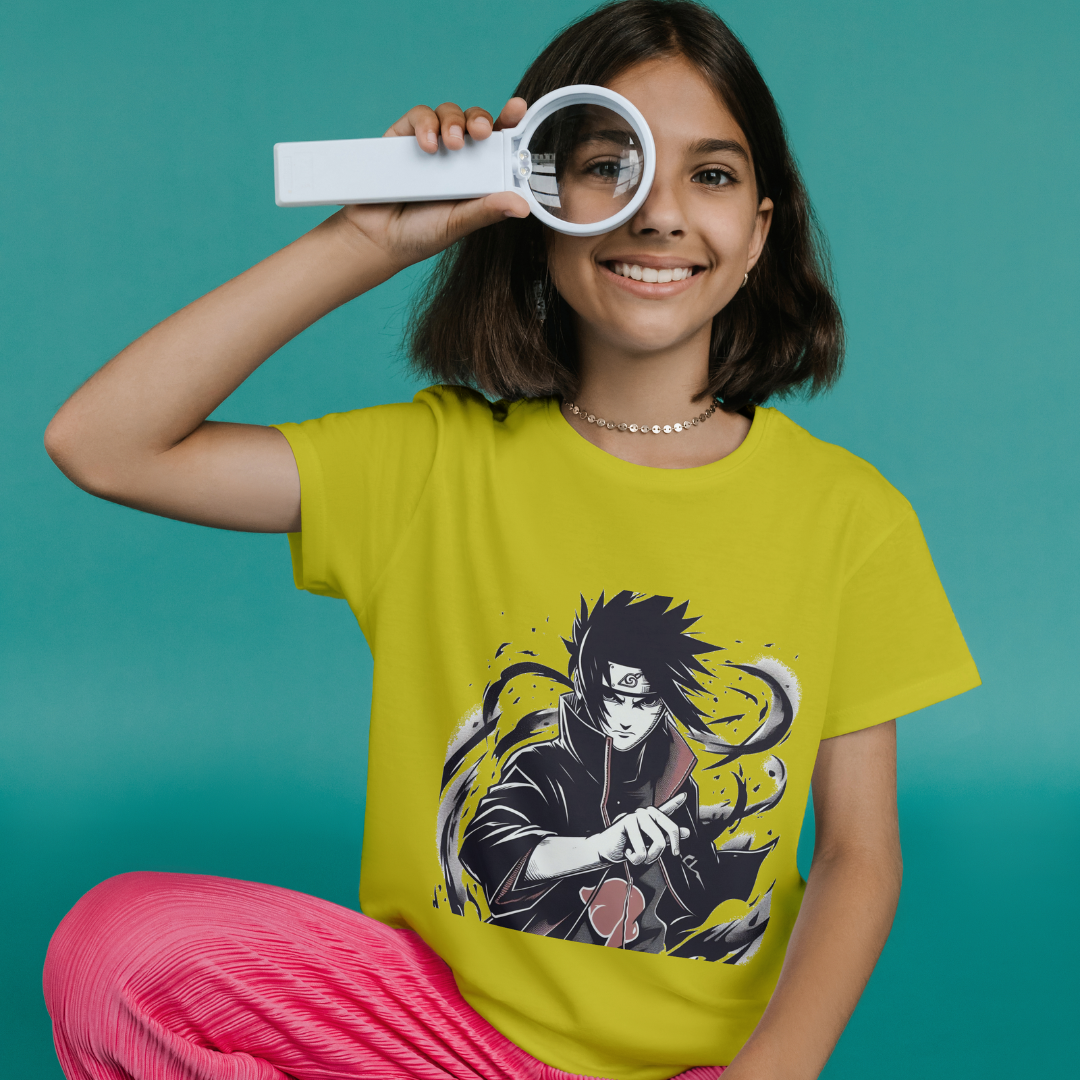 Nome do produto: Camiseta Infantil Naruto Sasuke