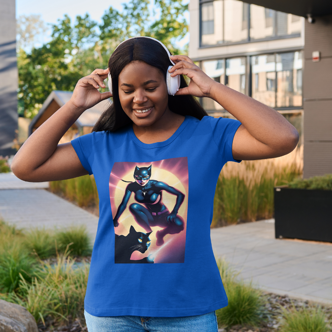 Nome do produto: Camiseta Feminina DC Mulher-Gato 