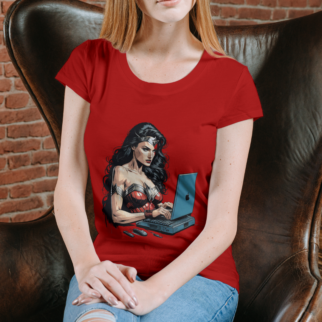 Nome do produto: Camiseta Feminina DC Mulher-Maravilha