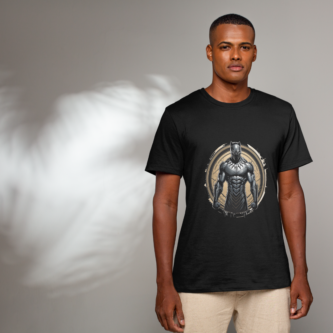 Nome do produto: Camiseta Masculina Marvel Pantera Negra