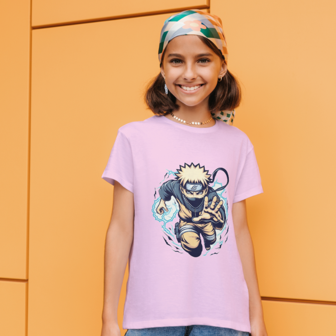 Nome do produto: Camiseta Infantil Naruto Nuvem Tempestuosa