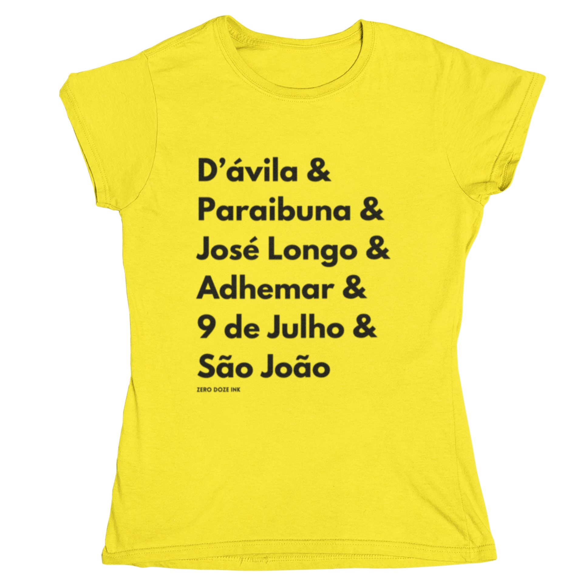 Nome do produto: Camiseta Baby Long Avenidas e rua de SJC