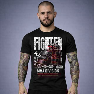 Camiseta MMA Fighter Division – COMBATE MODE | Samurai Sports Club