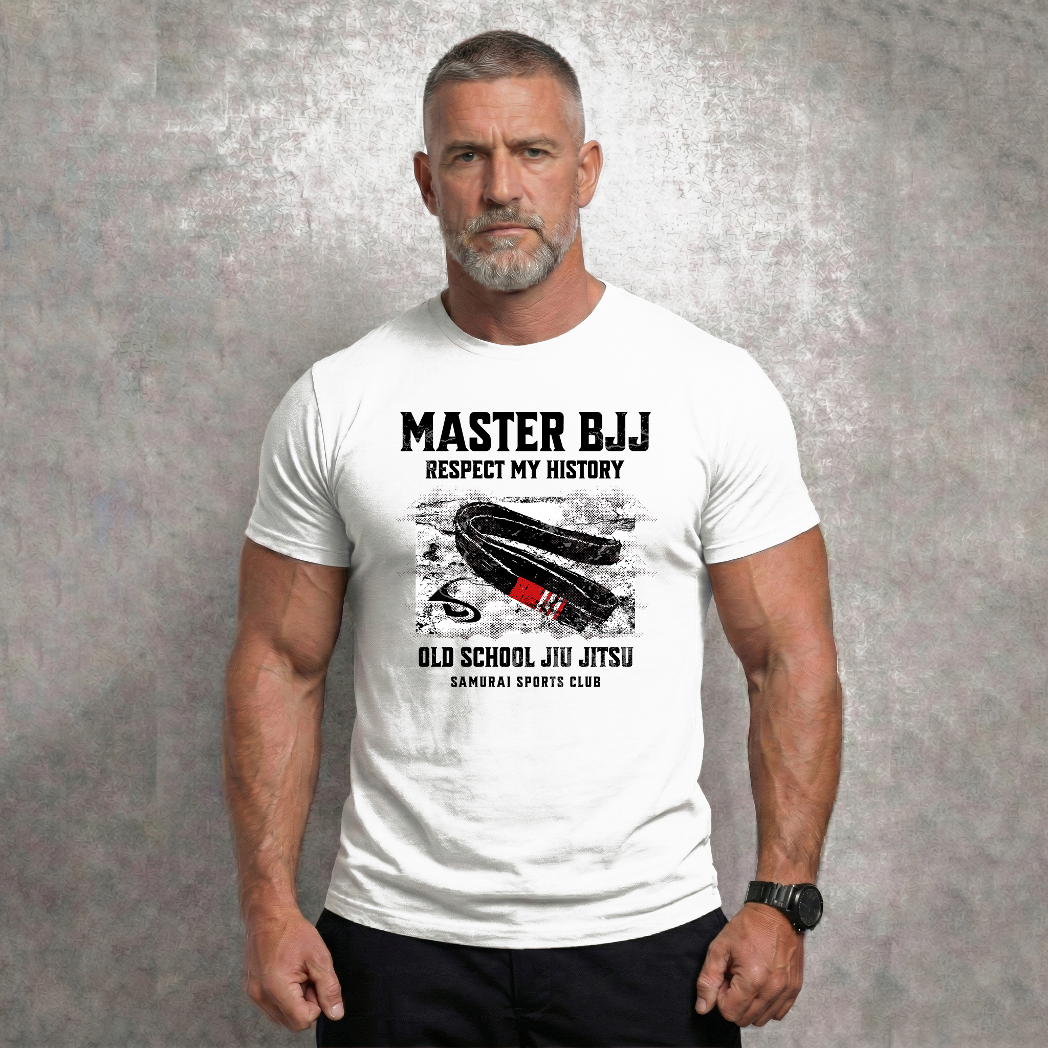 Camiseta Master BJJ Old School – Respect My History | Samurai Lifestyle