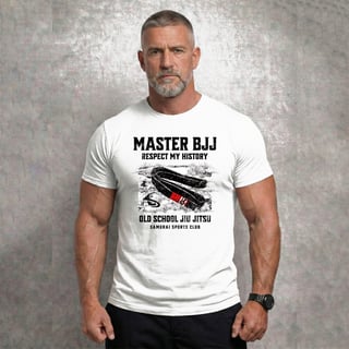 Camiseta Master BJJ Old School – Respect My History | Samurai Lifestyle