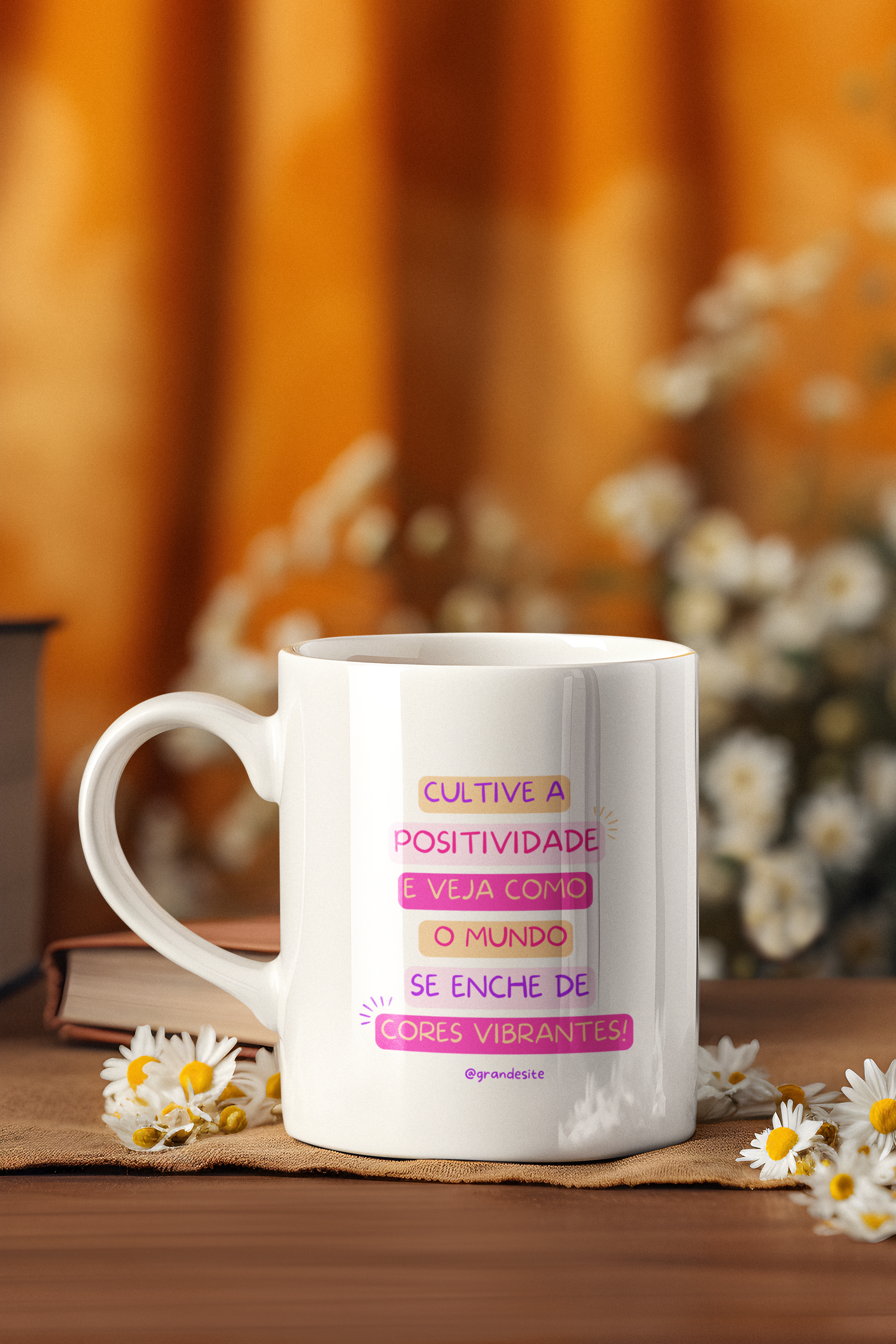 Caneca De Porcelana Personalizada, Positividade