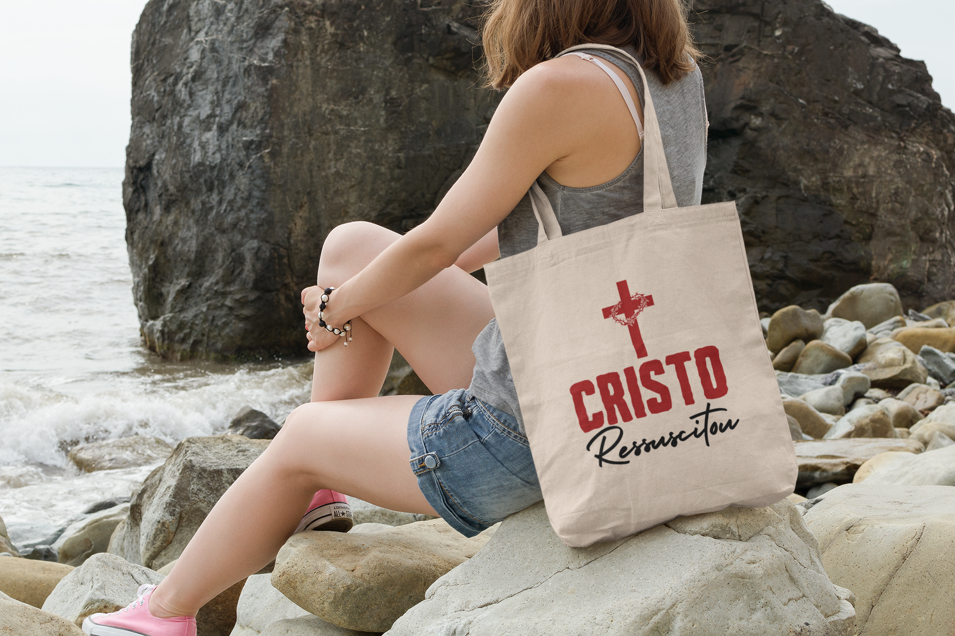 Bolsa Ecobag Cristo Ressuscitou